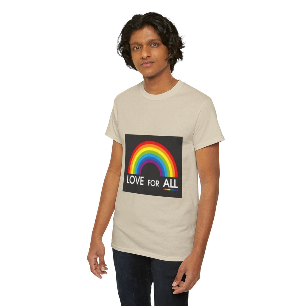 T-Shirt — 'Love For All' Rainbow Pride Tee