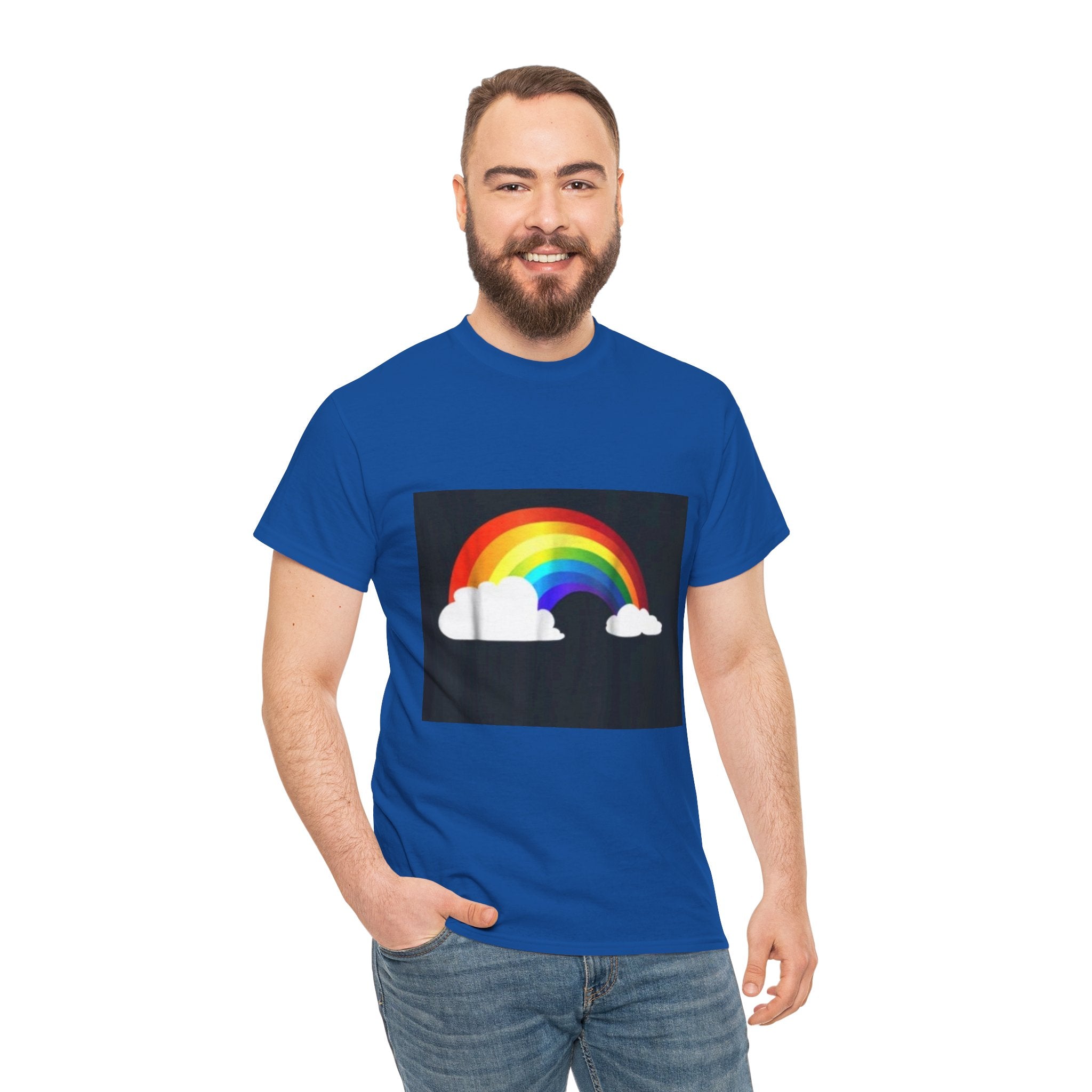 Rainbow Clouds T-Shirt — Bright Pride Graphic Tee