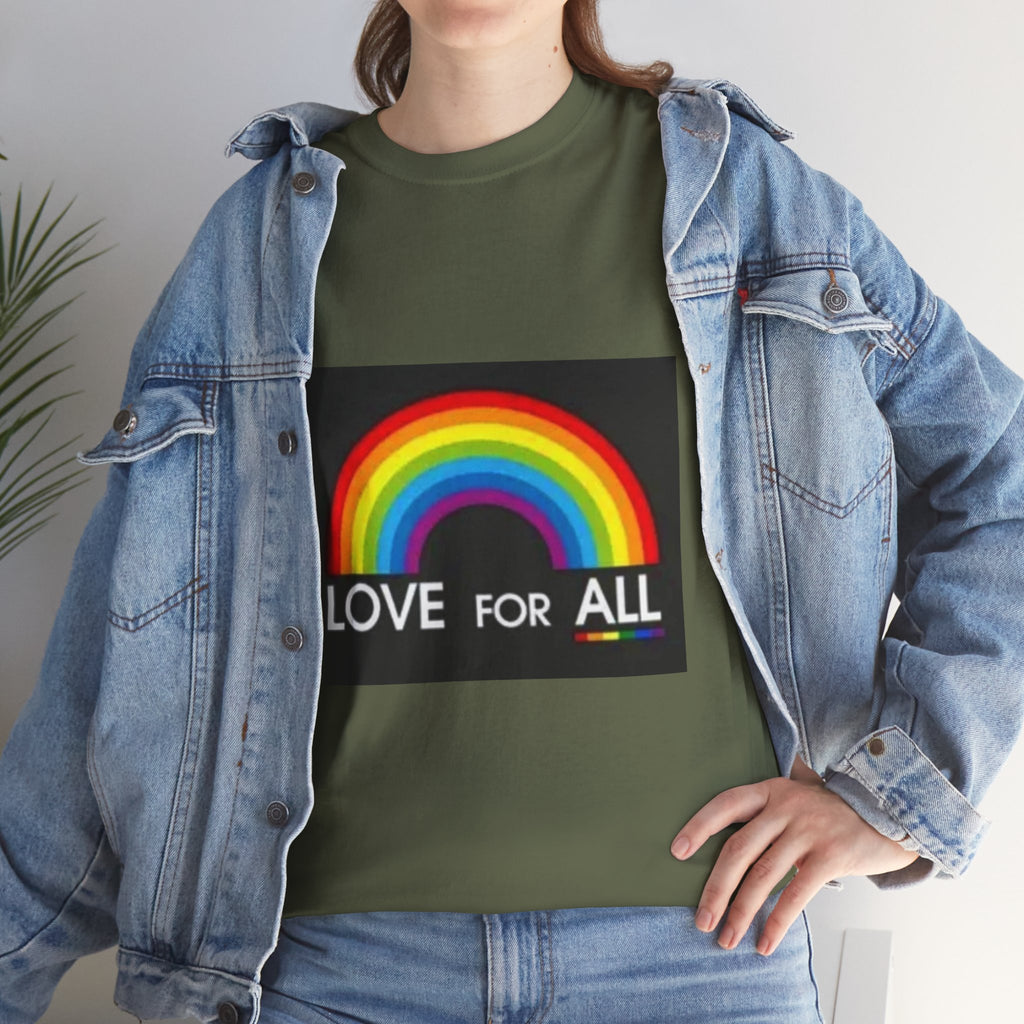 T-Shirt — 'Love For All' Rainbow Pride Tee