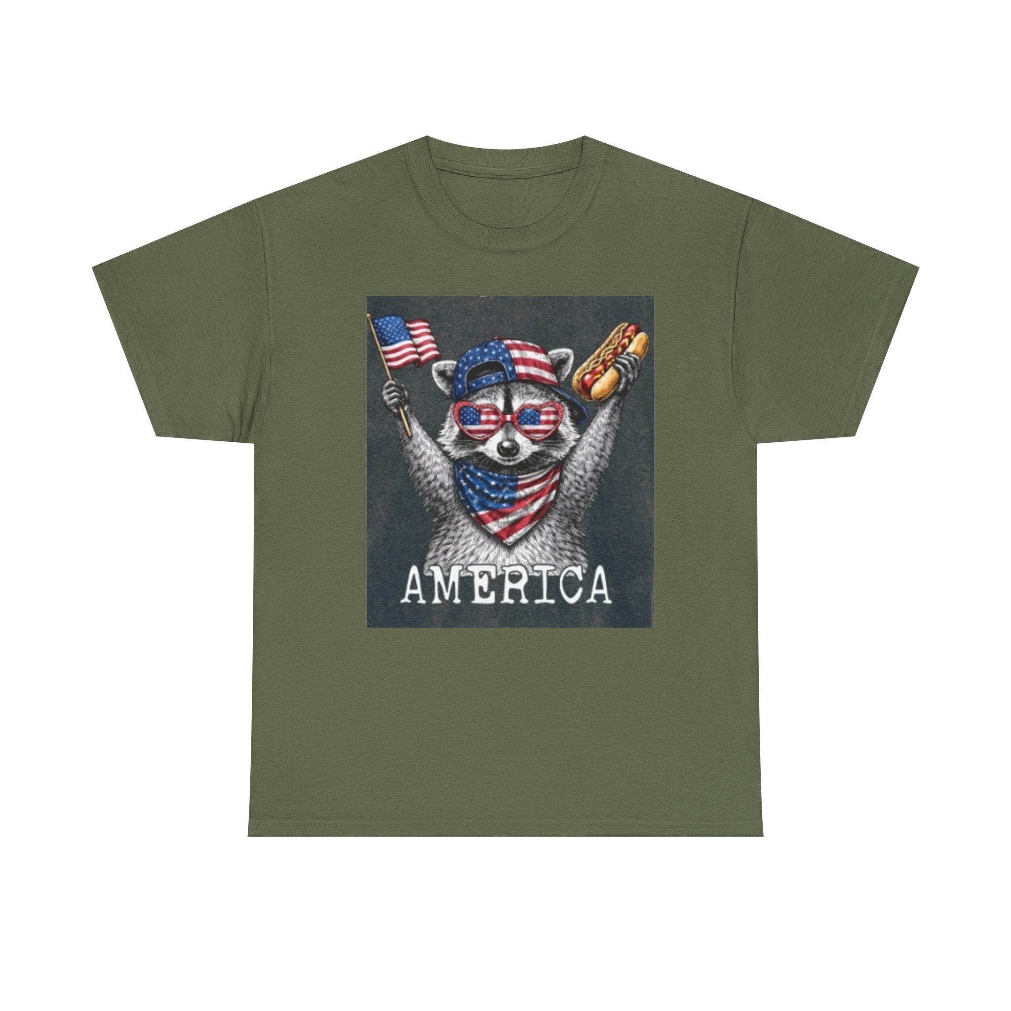 Patriotic Raccoon 'America' T-Shirt