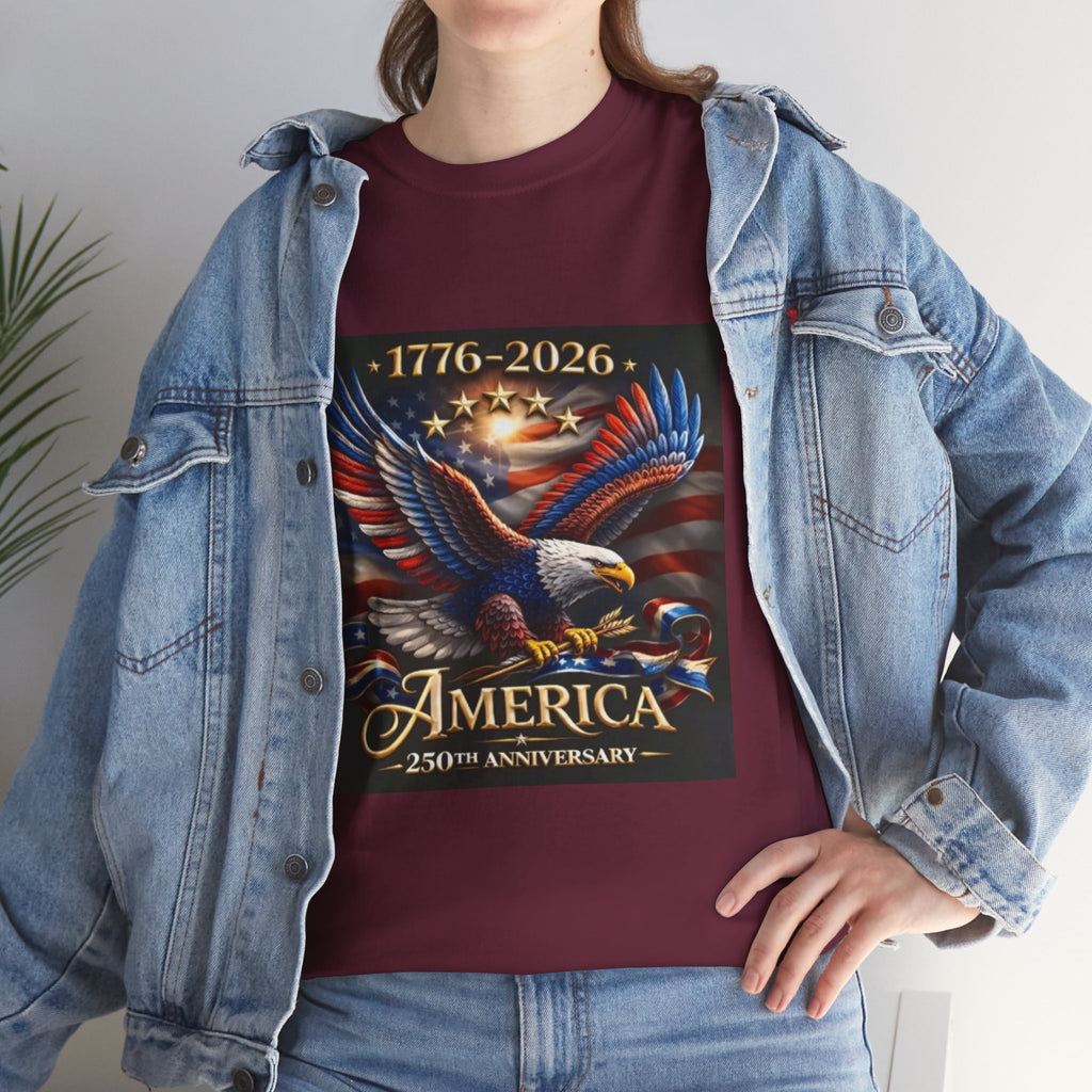 America 250th Anniversary T-Shirt — 1776–2026 Patriotic Eagle Tee