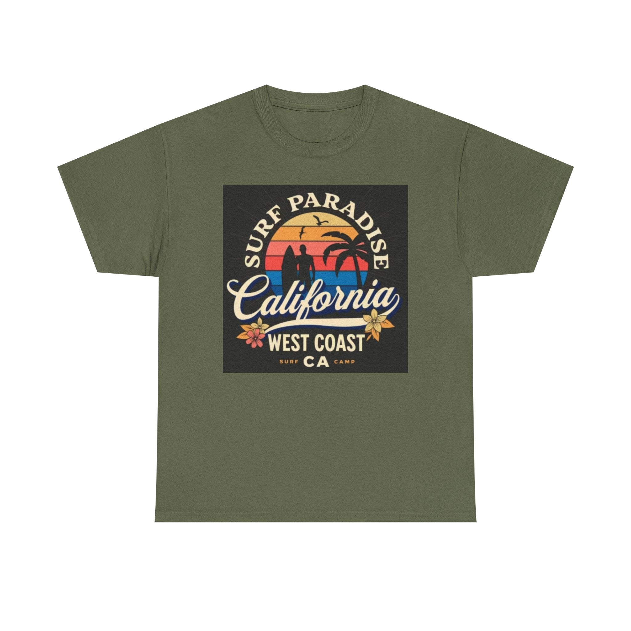 California Surf Paradise Tee — West Coast CA Vintage Sunset Graphic T-Shirt