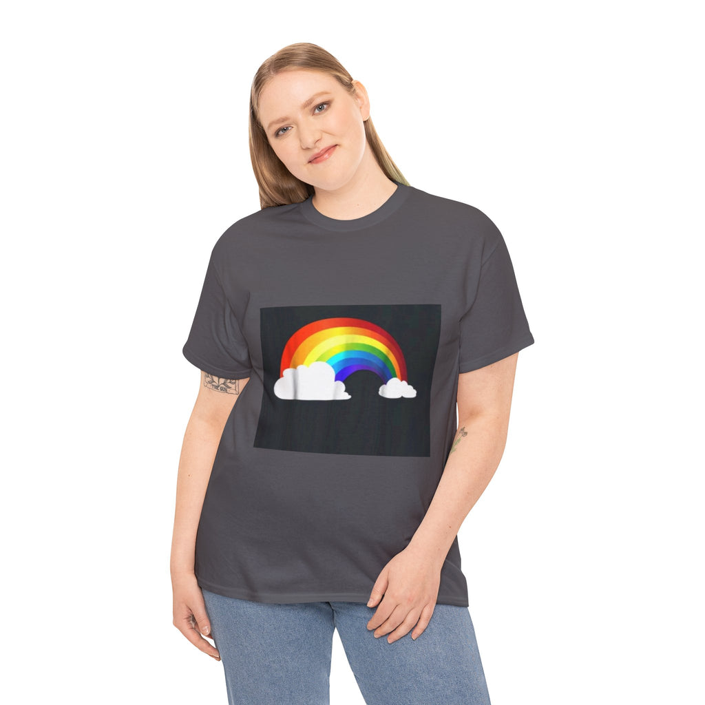 Rainbow Clouds T-Shirt — Bright Pride Graphic Tee