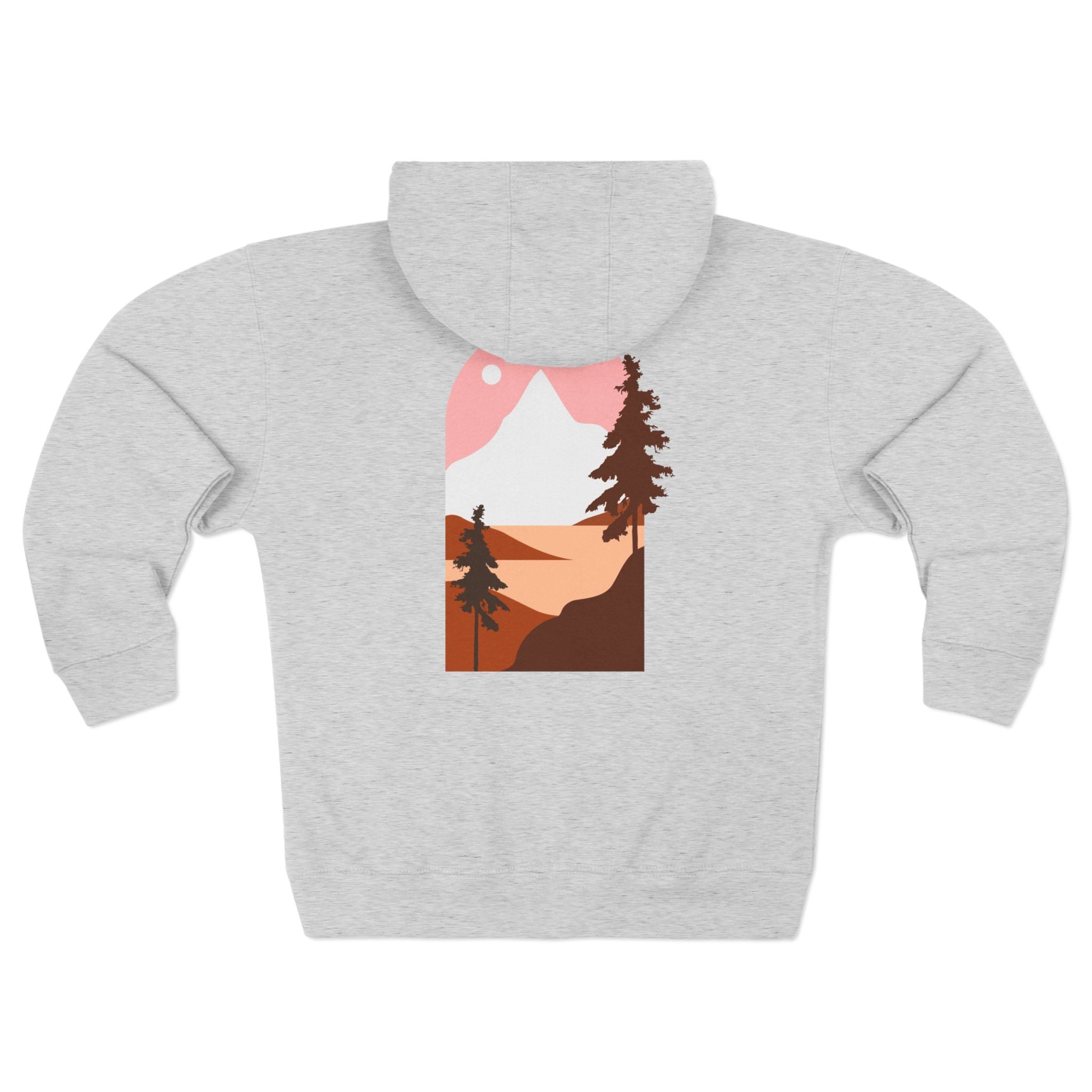 Mountain Sunset Zip Hoodie