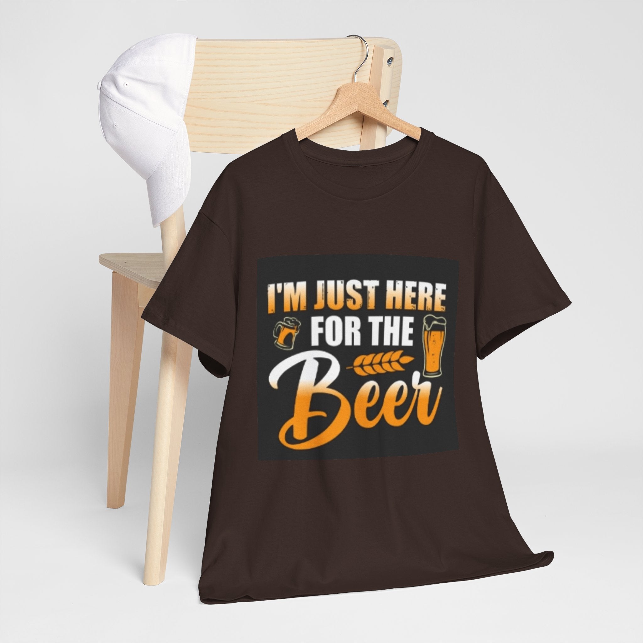I'm Just Here for the Beer T-Shirt — Funny Beer Drinking Tee for Parties & Oktoberfest