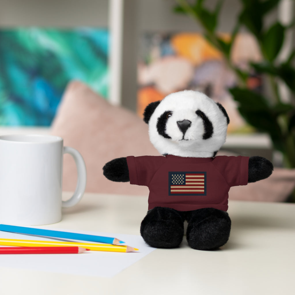 American Flag Teddy Bear with Tee — Patriotic Plush Gift