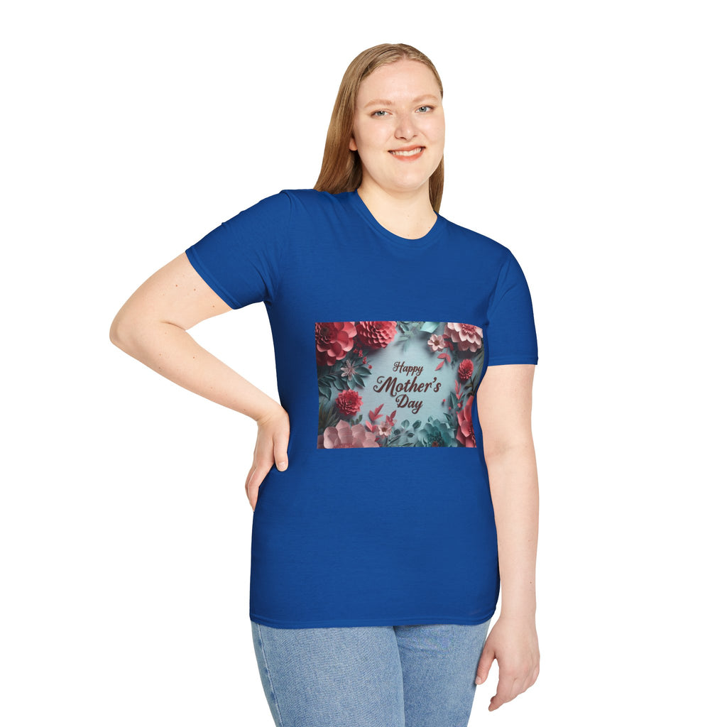 Mother's Day Floral T-Shirt — "Happy Mother's Day" Garden Bouquet Tee