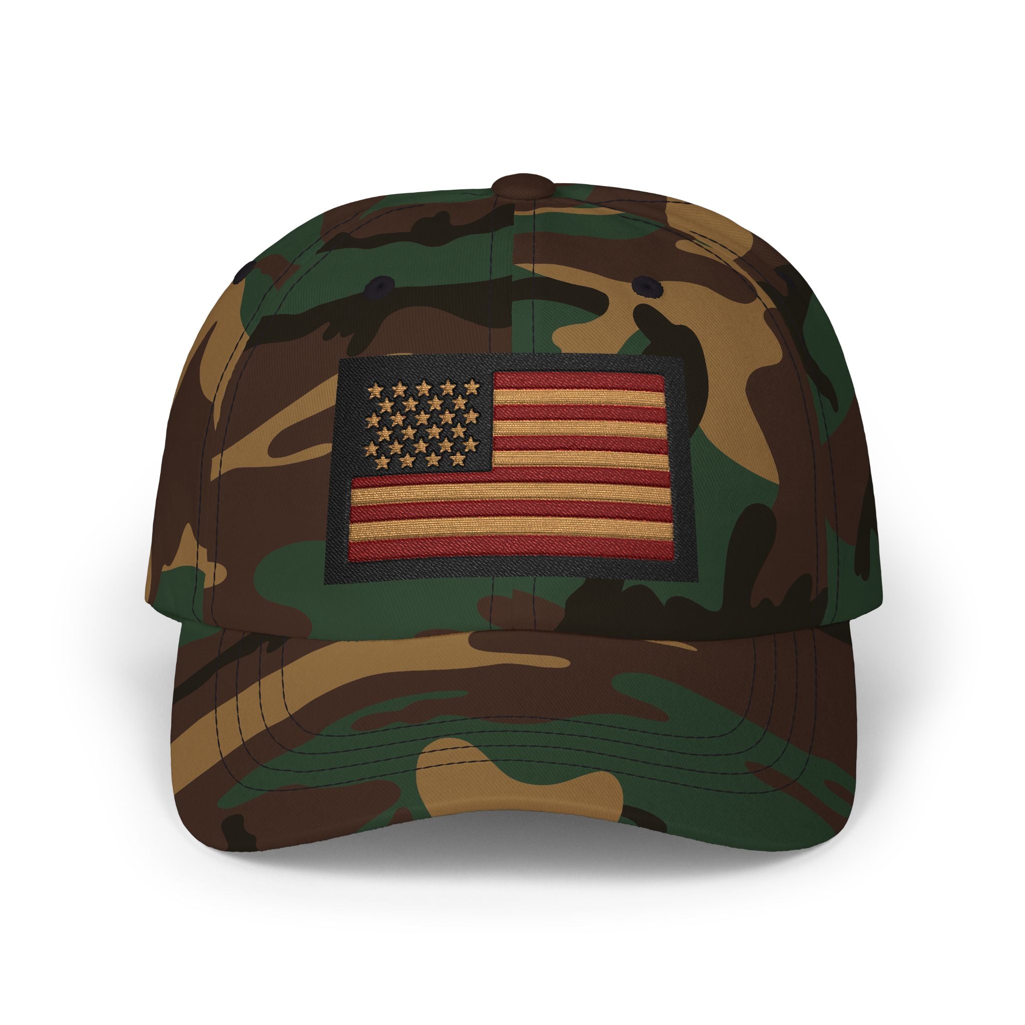 Vintage American Flag Dad Cap — Embroidered USA Baseball Hat