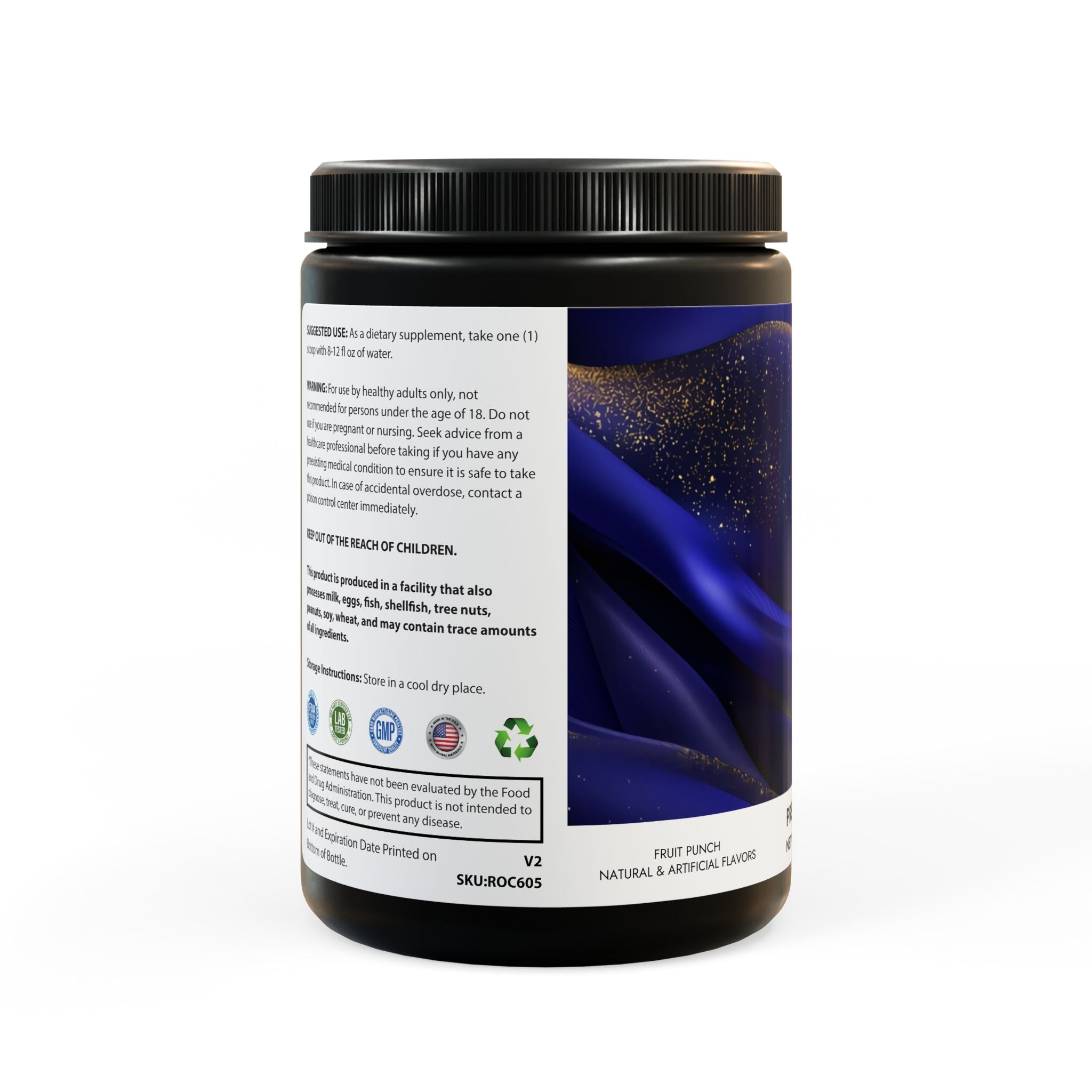 Pre-Workout Supplement, Fruit Punch (204g, 7.1oz)