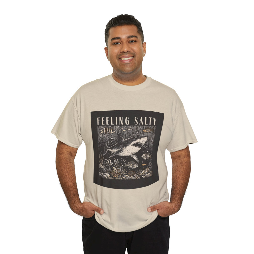 Feeling Salty Shark T-Shirt – Vintage Ocean Graphic Tee