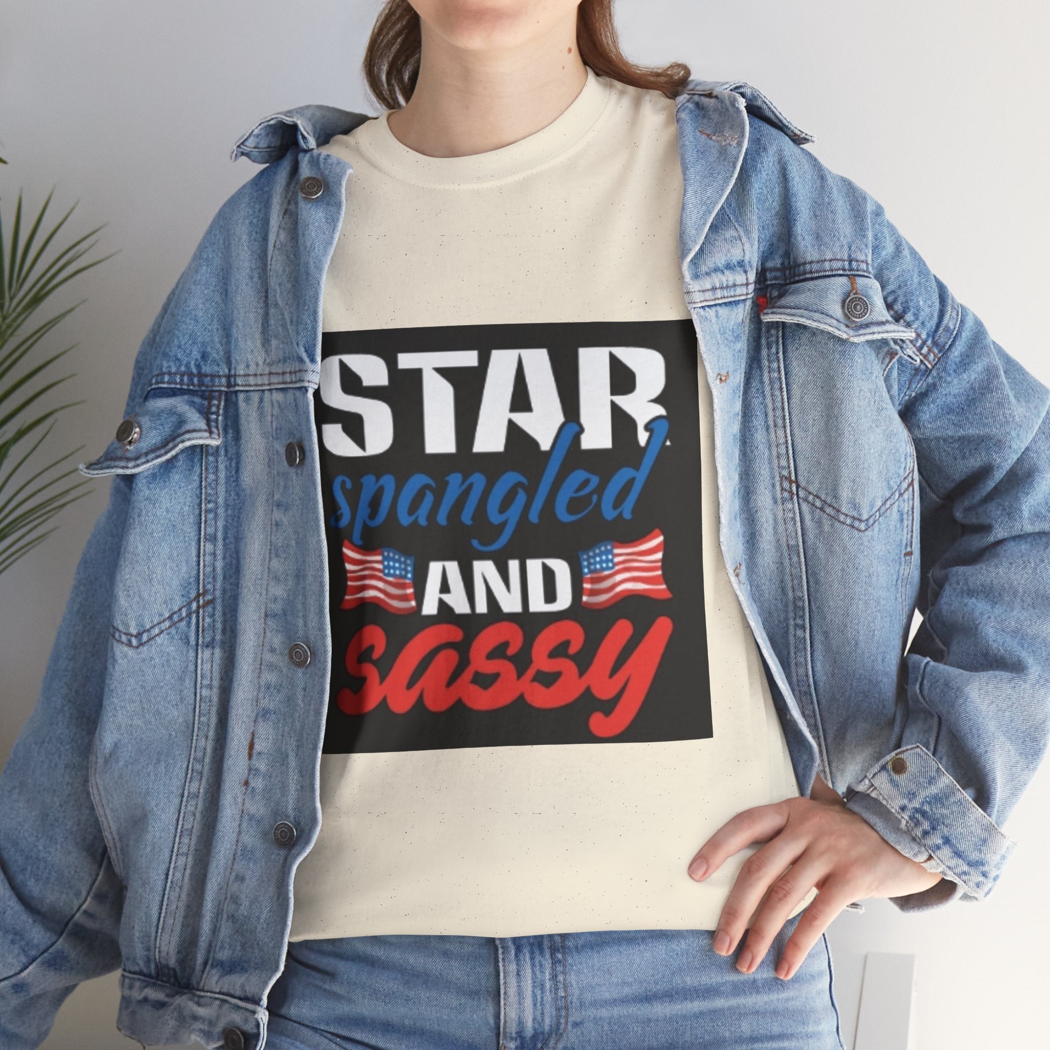 Star Spangled and Sassy Tee — Patriotic 4th of July Shirt with Flags