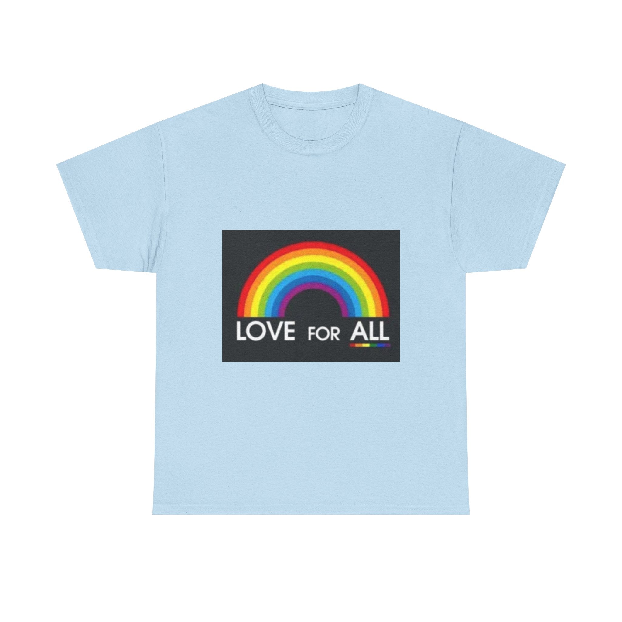T-Shirt — 'Love For All' Rainbow Pride Tee