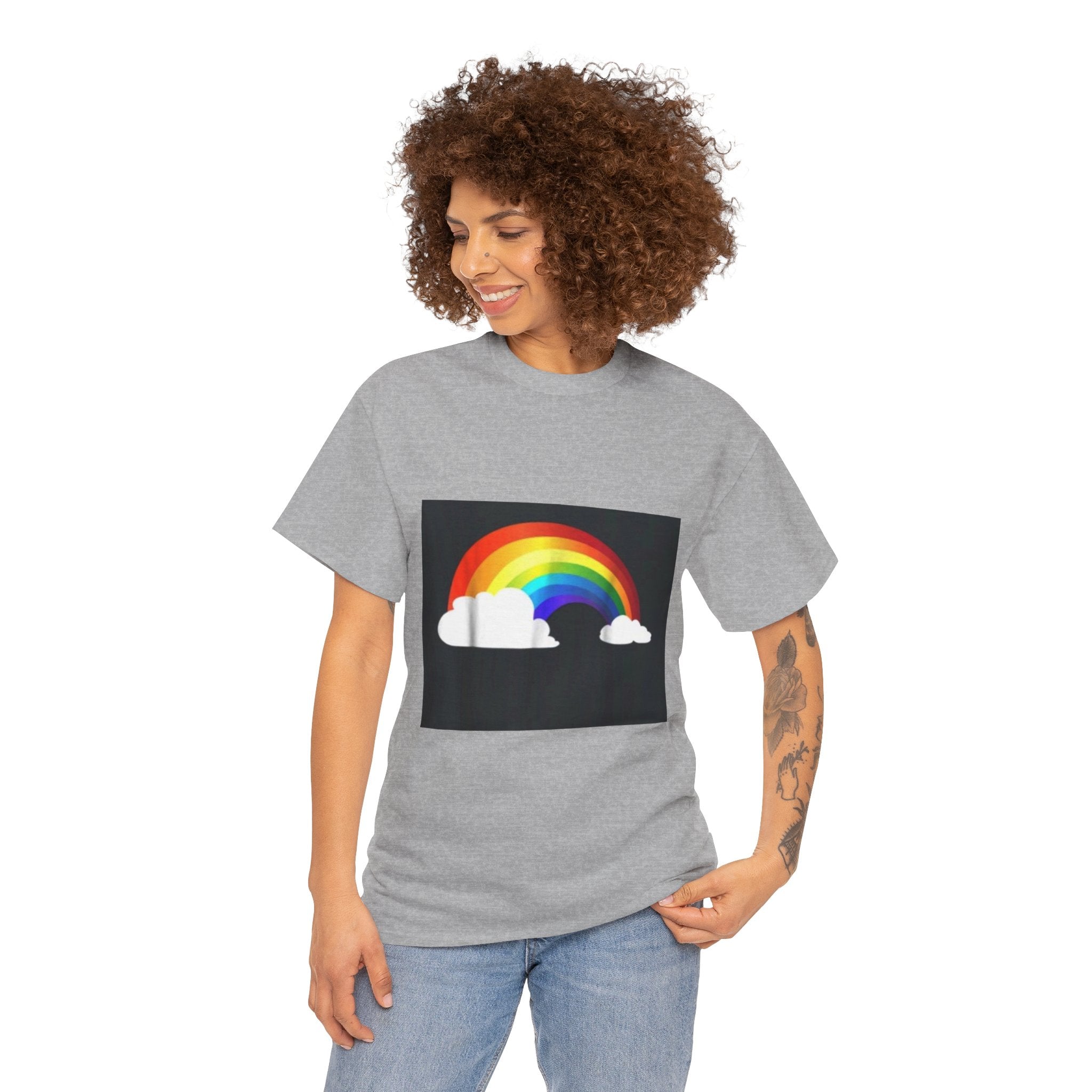 Rainbow Clouds T-Shirt — Bright Pride Graphic Tee