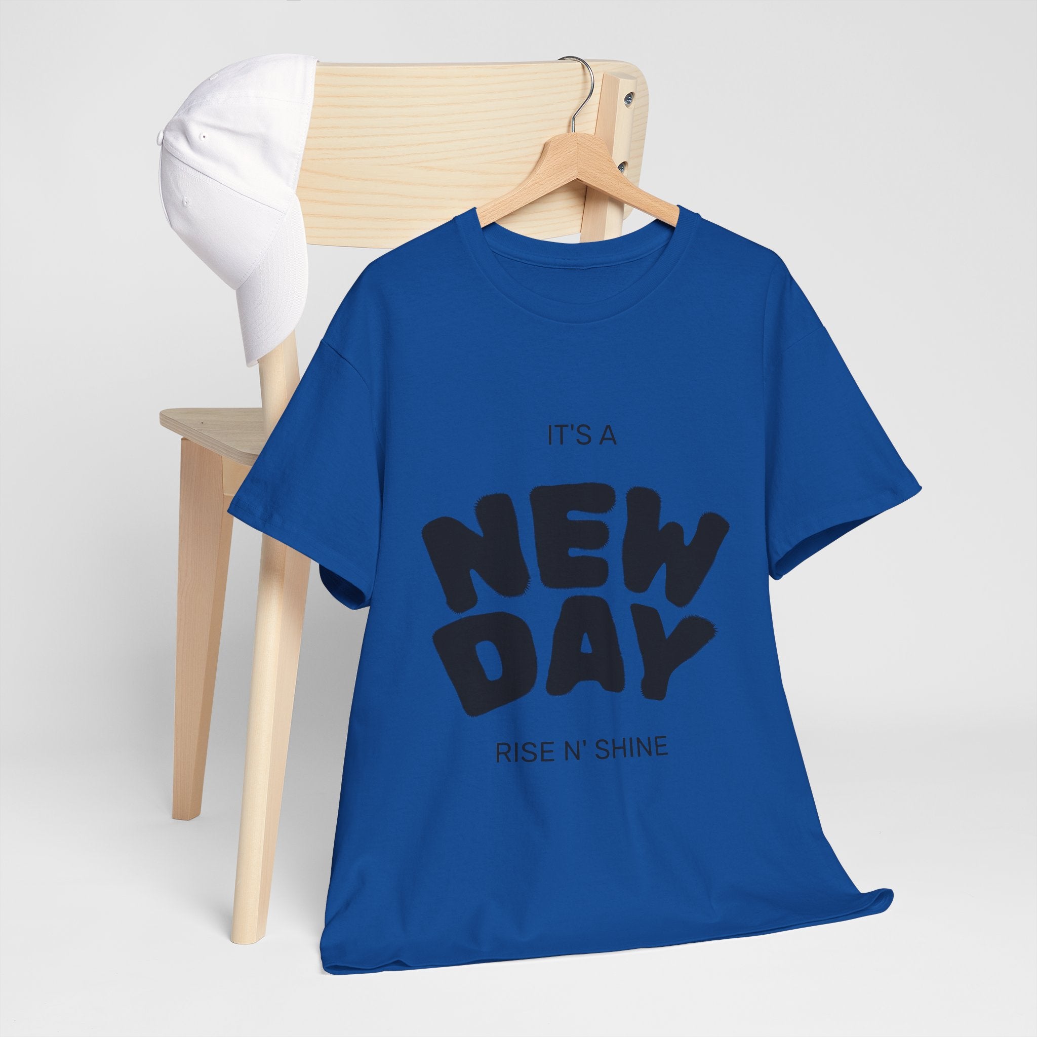 New Day Tee — "It's a New Day, Rise N' Shine" Motivational T-Shirt
