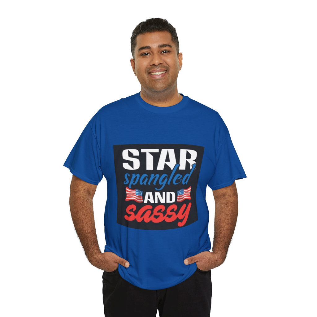 Star Spangled and Sassy Tee — Patriotic 4th of July Shirt with Flags