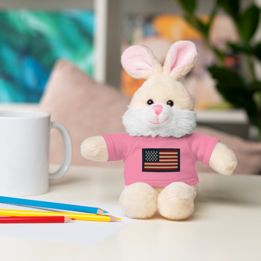 American Flag Teddy Bear with Tee — Patriotic Plush Gift