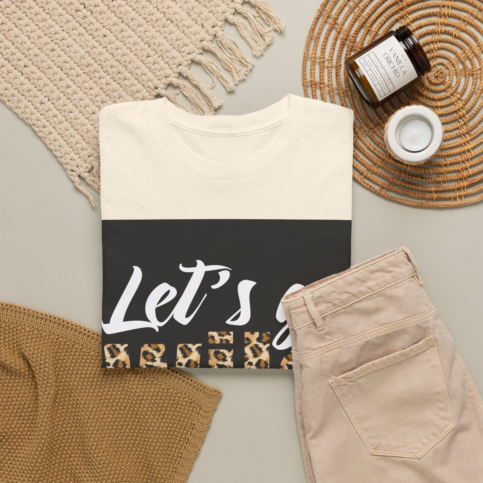 Let's Go Wild Leopard Graphic Tee