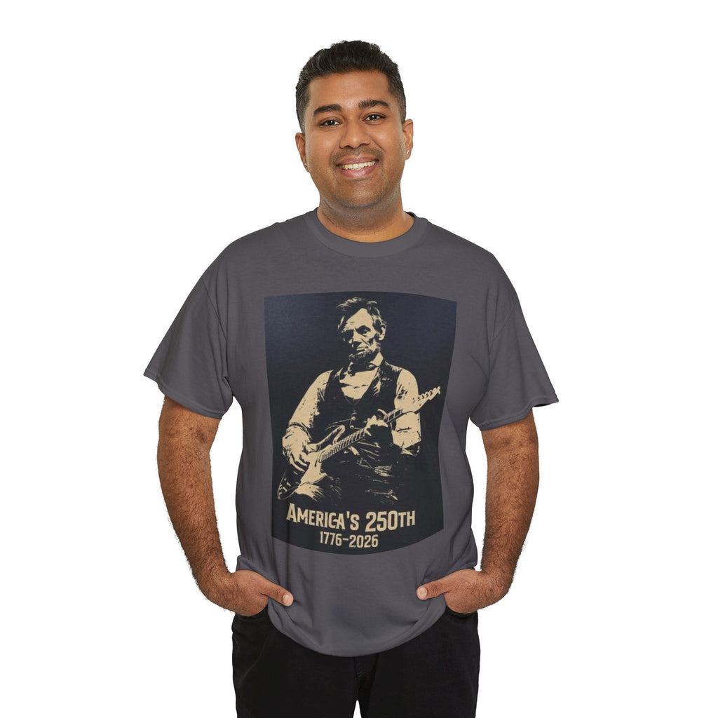 America's 250th Guitar Tee — 1776–2026 Patriotic Rock T‑Shirt