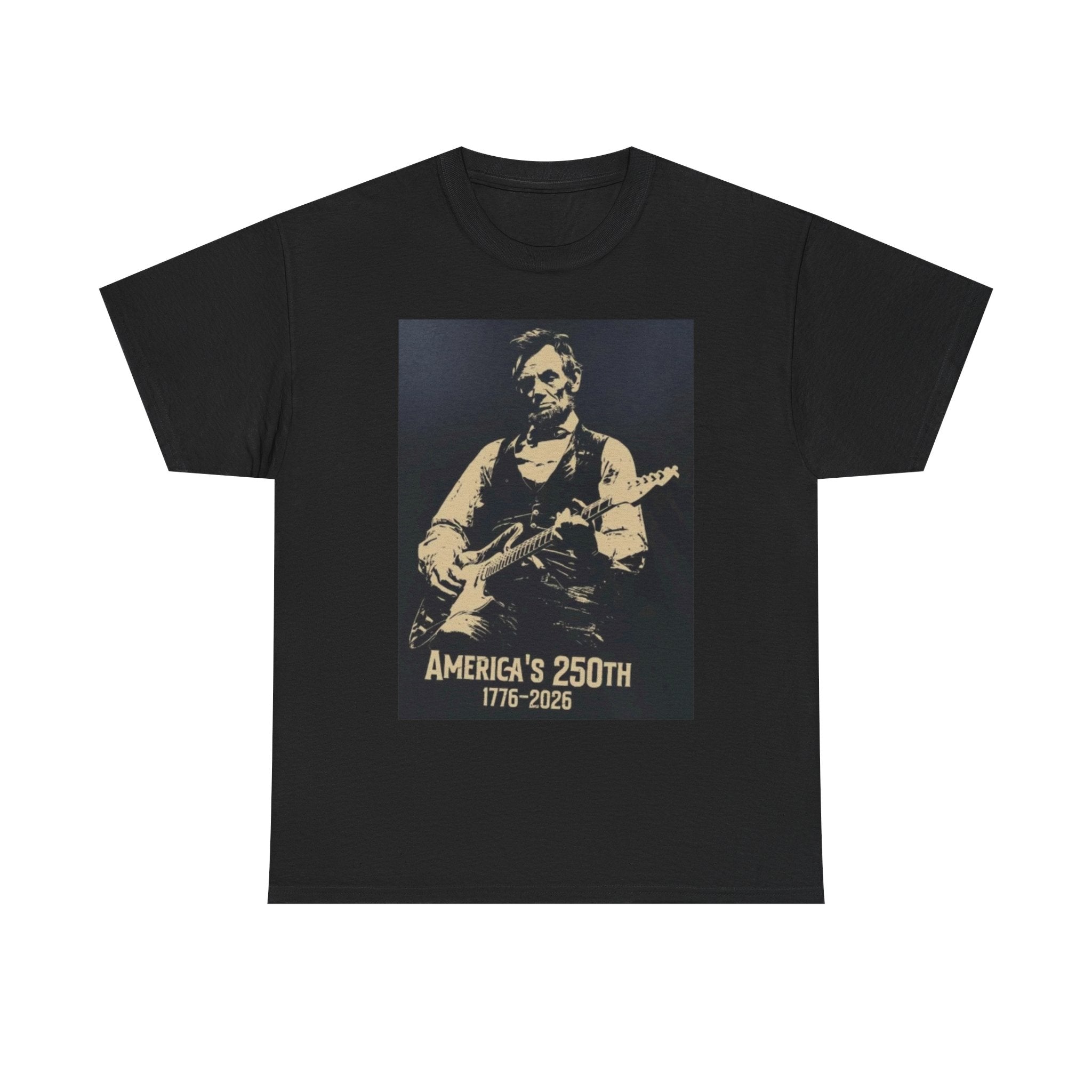 America's 250th Guitar Tee — 1776–2026 Patriotic Rock T‑Shirt