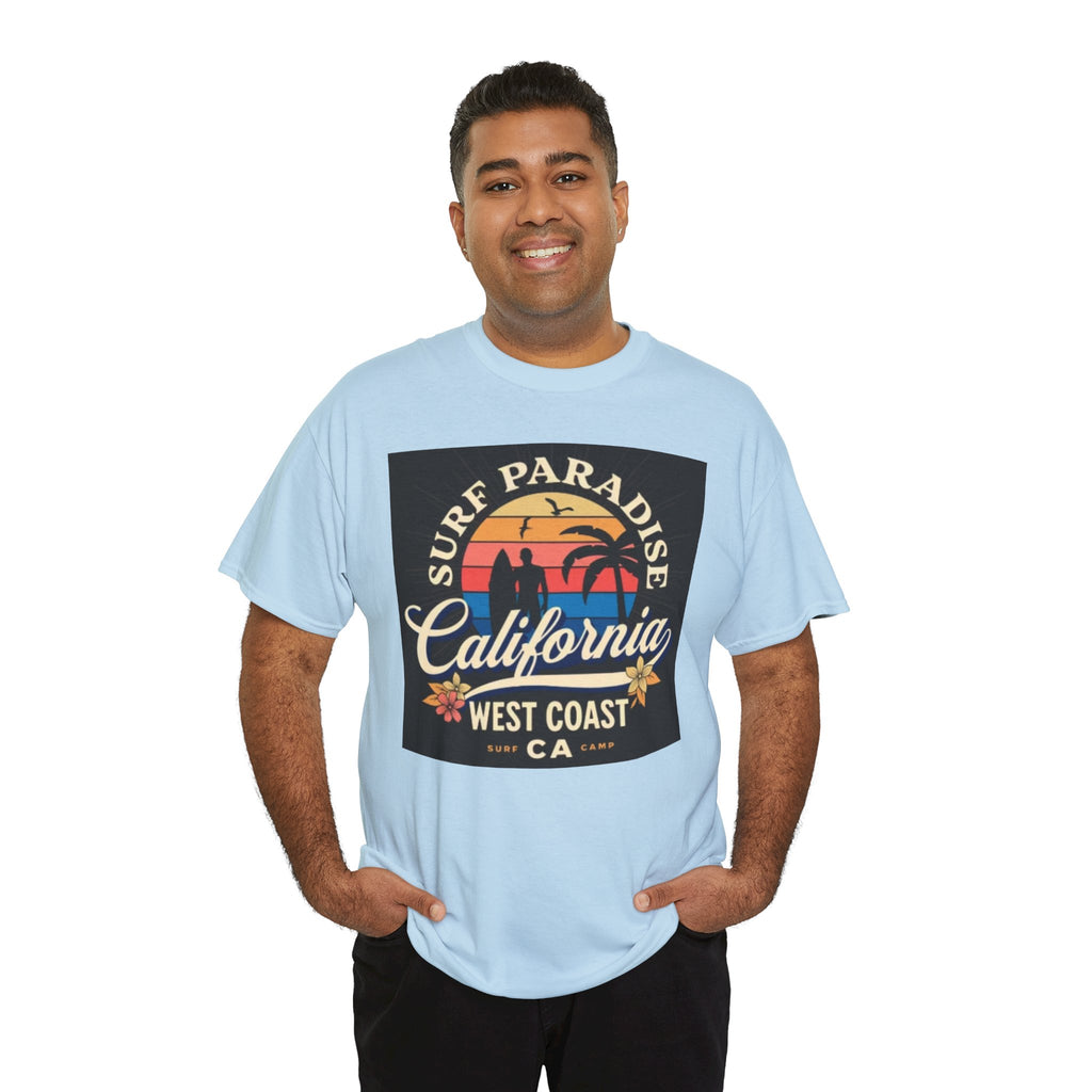 California Surf Paradise Tee — West Coast CA Vintage Sunset Graphic T-Shirt