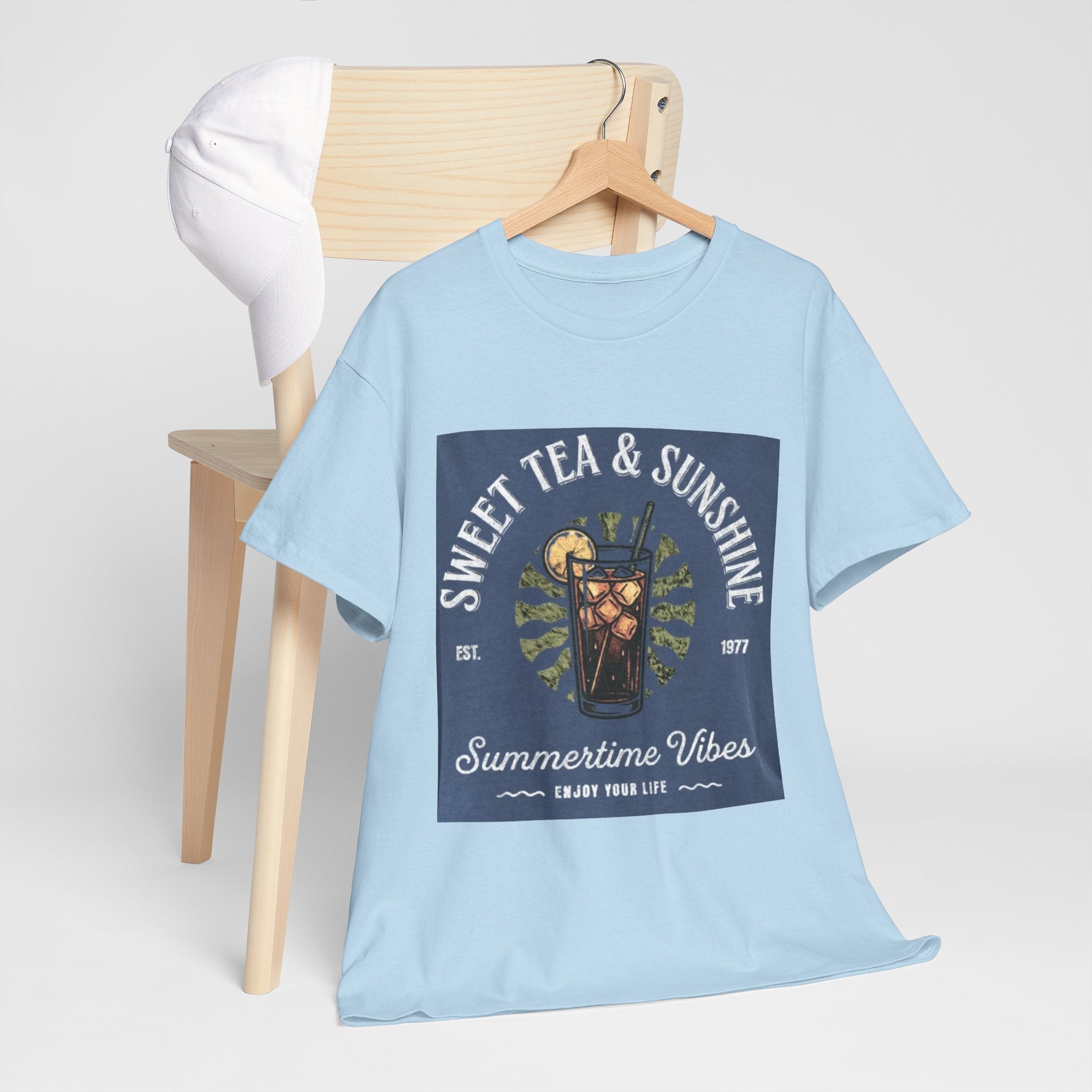 Sweet Tea & Sunshine Tee — Summertime Vibes Iced Tea Graphic T-Shirt