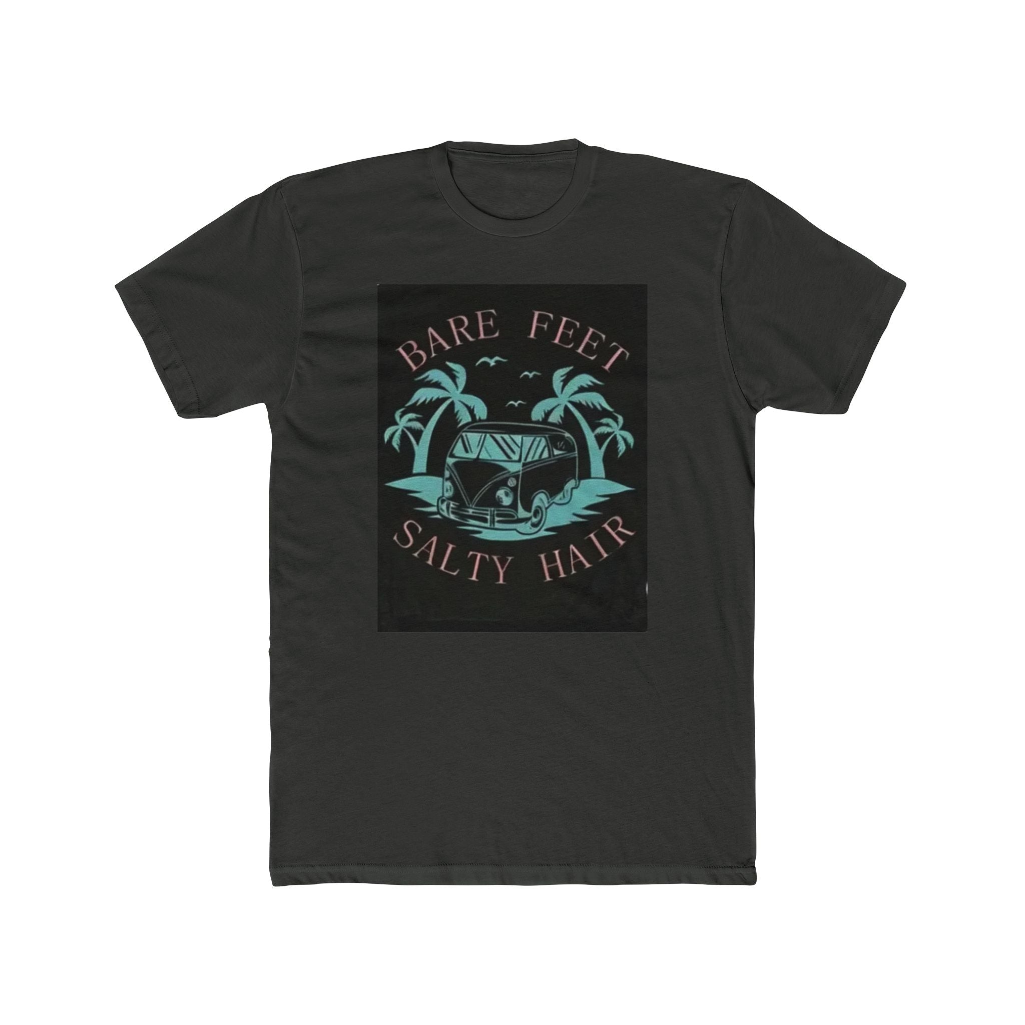 T-Shirt — "Bare Feet, Salty Hair" Beach Graphic Tee