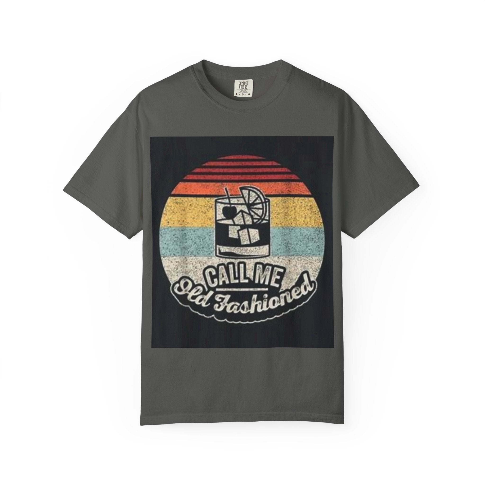 T-Shirt — "Call Me Old Fashioned" Retro Cocktail Graphic Tee