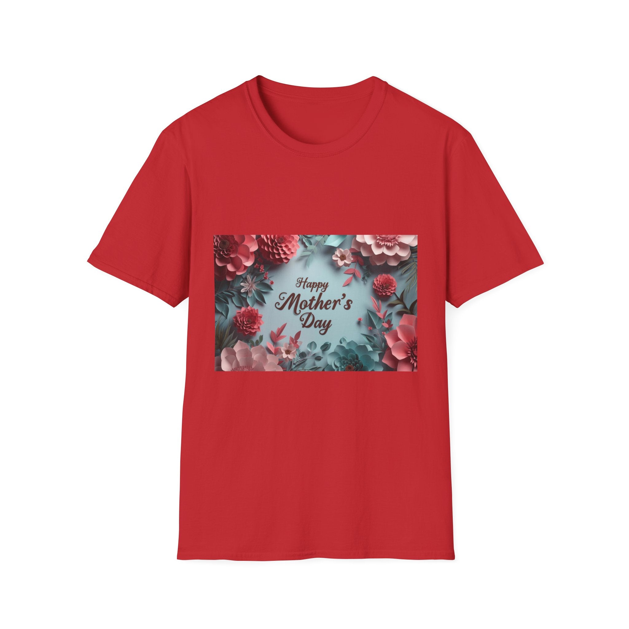 Mother's Day Floral T-Shirt — "Happy Mother's Day" Garden Bouquet Tee