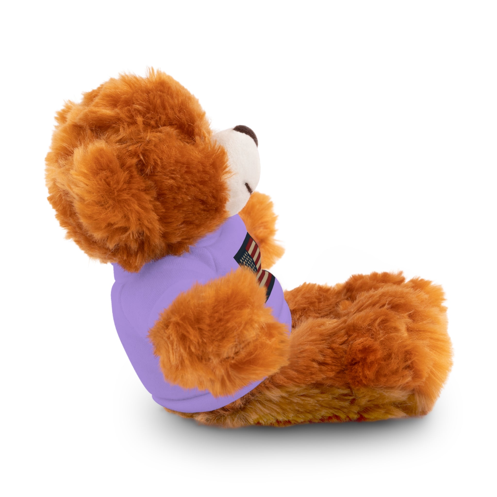 American Flag Teddy Bear with Tee — Patriotic Plush Gift