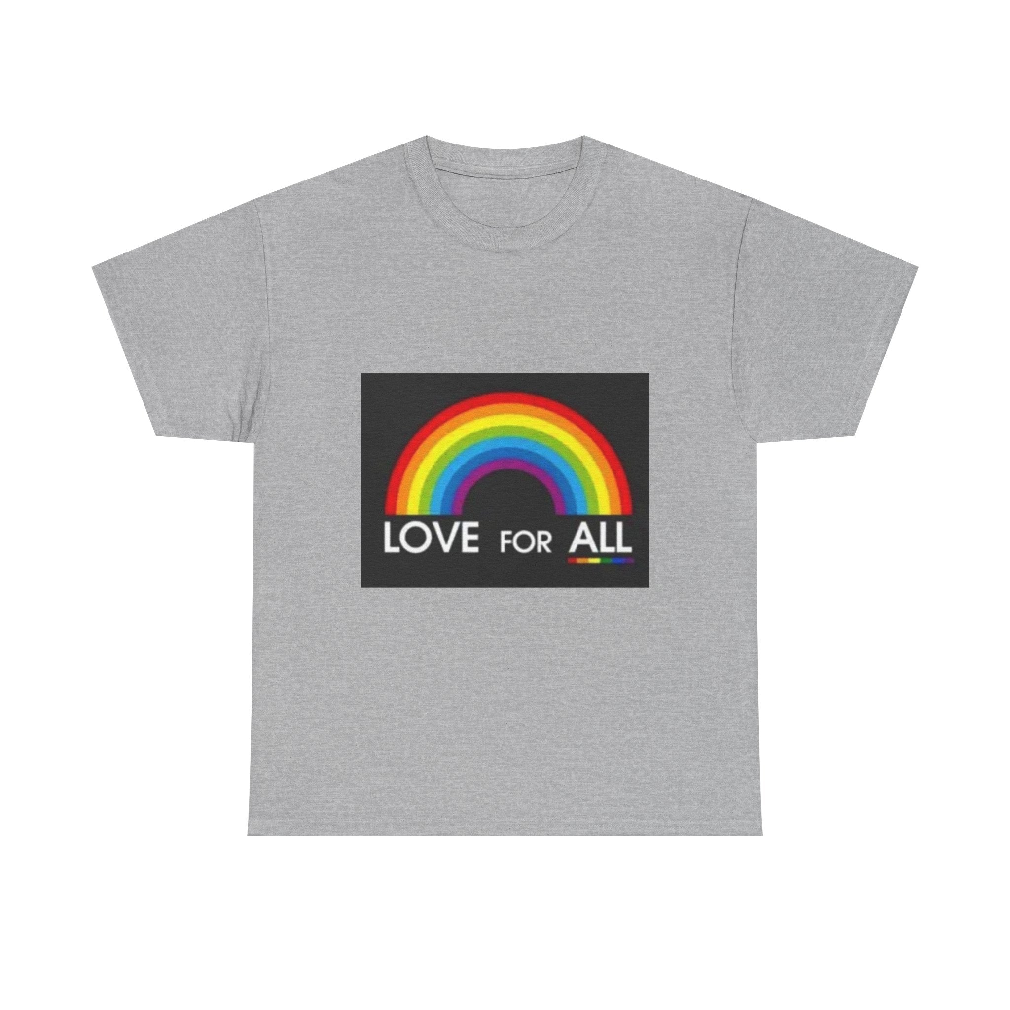 T-Shirt — 'Love For All' Rainbow Pride Tee
