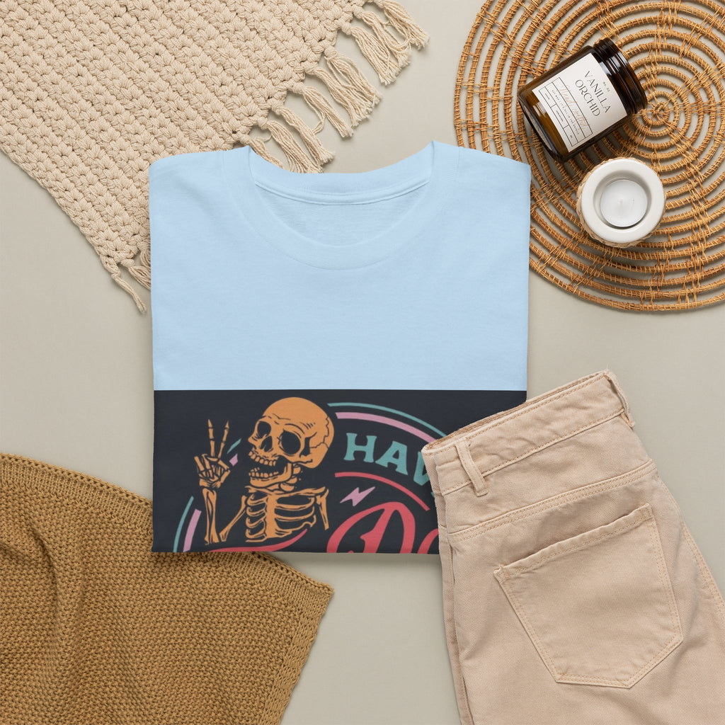Have The Day You Deserve T-Shirt — Retro Skeleton Graphic Tee