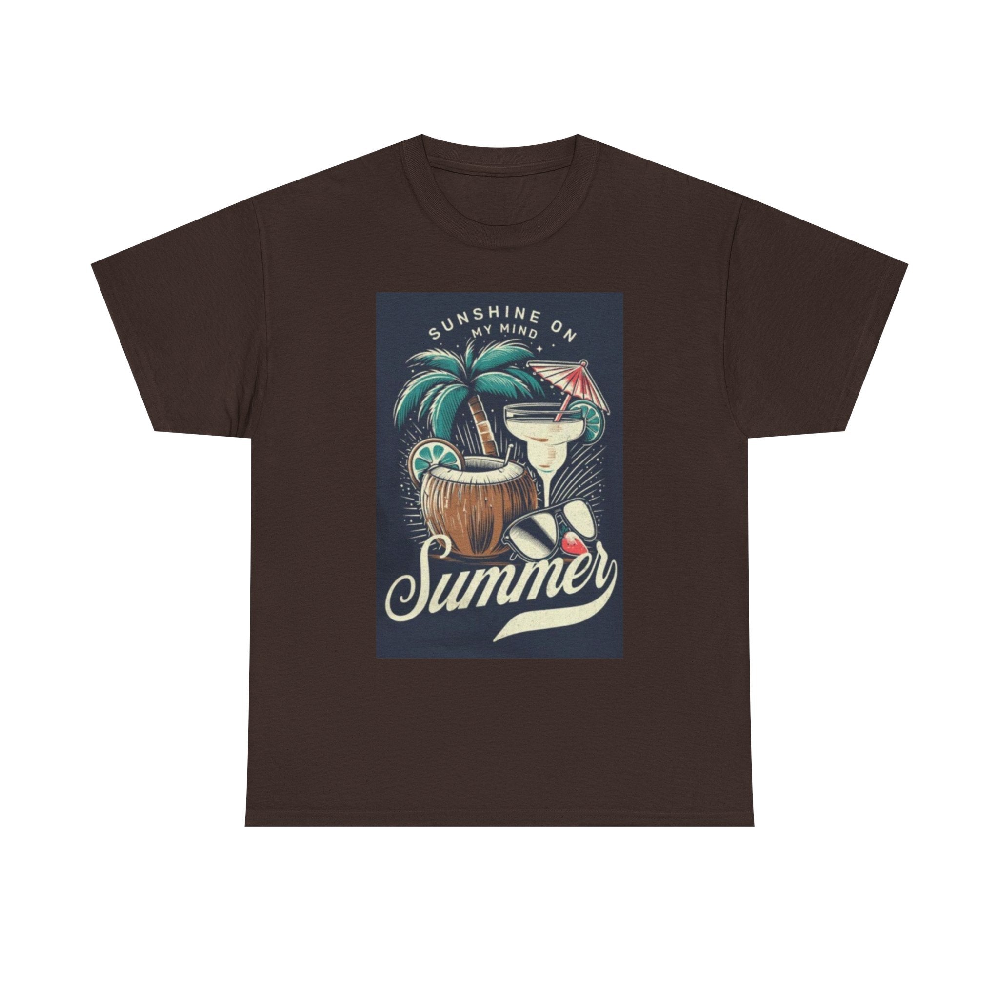 Summer Cocktail Tee — "Sunshine On My Mind" Tropical Beach T-Shirt