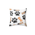 Dog Paw & Bones Decorative Throw Pillow — Pet Lover