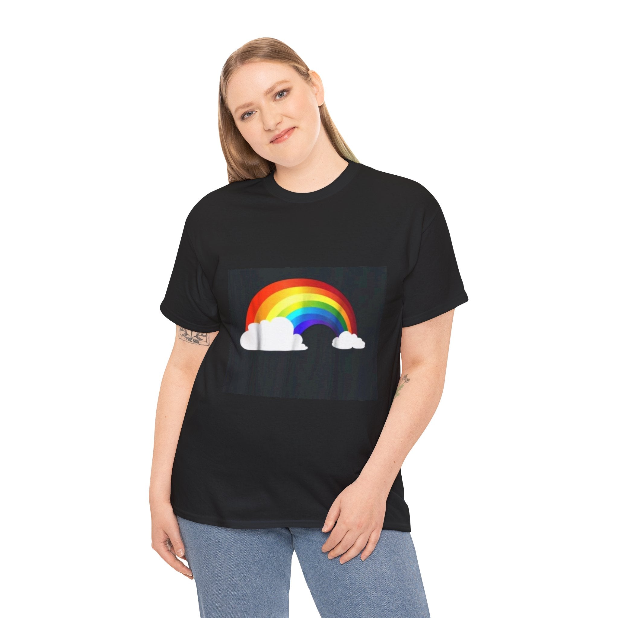 Rainbow Clouds T-Shirt — Bright Pride Graphic Tee