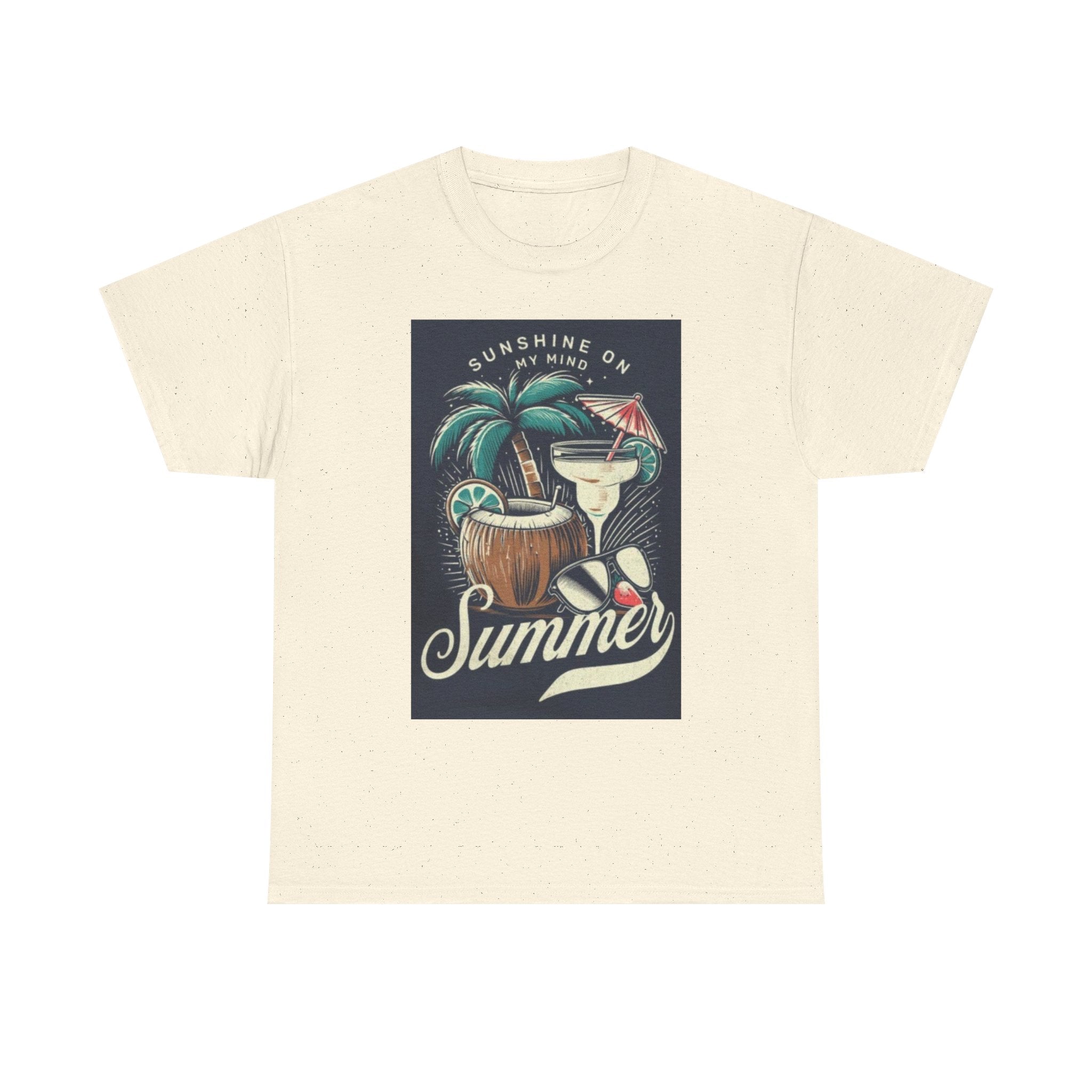 Summer Cocktail Tee — "Sunshine On My Mind" Tropical Beach T-Shirt