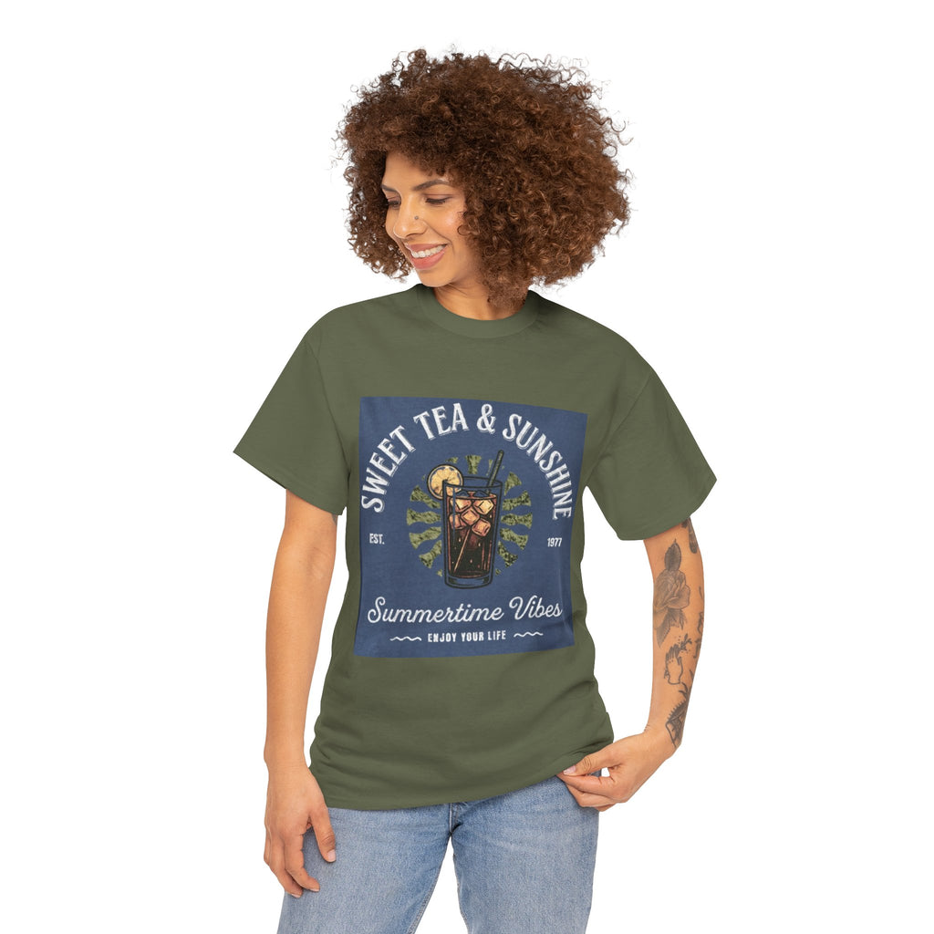 Sweet Tea & Sunshine Tee — Summertime Vibes Iced Tea Graphic T-Shirt