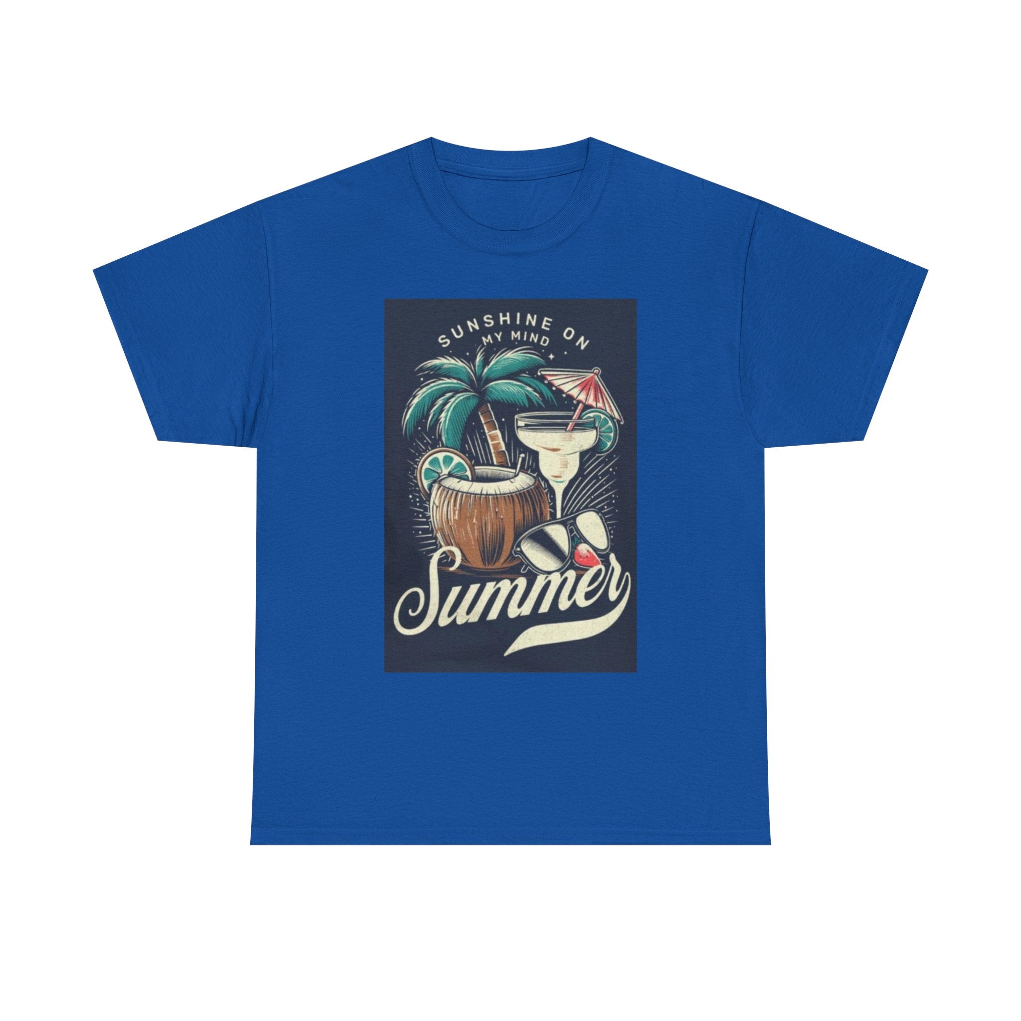 Summer Cocktail Tee — "Sunshine On My Mind" Tropical Beach T-Shirt