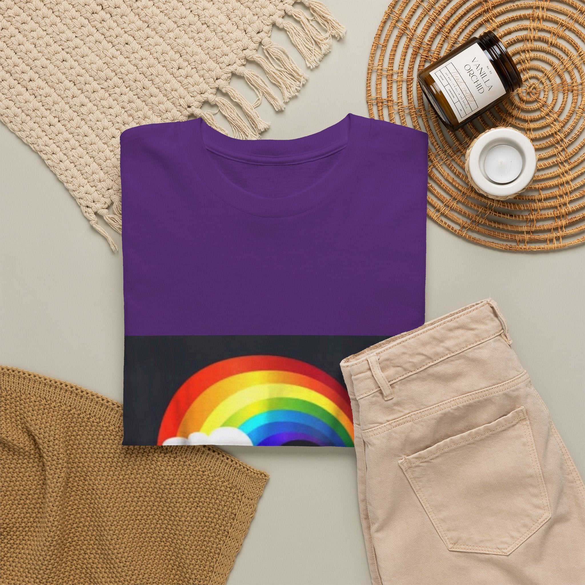 Rainbow Clouds T-Shirt — Bright Pride Graphic Tee