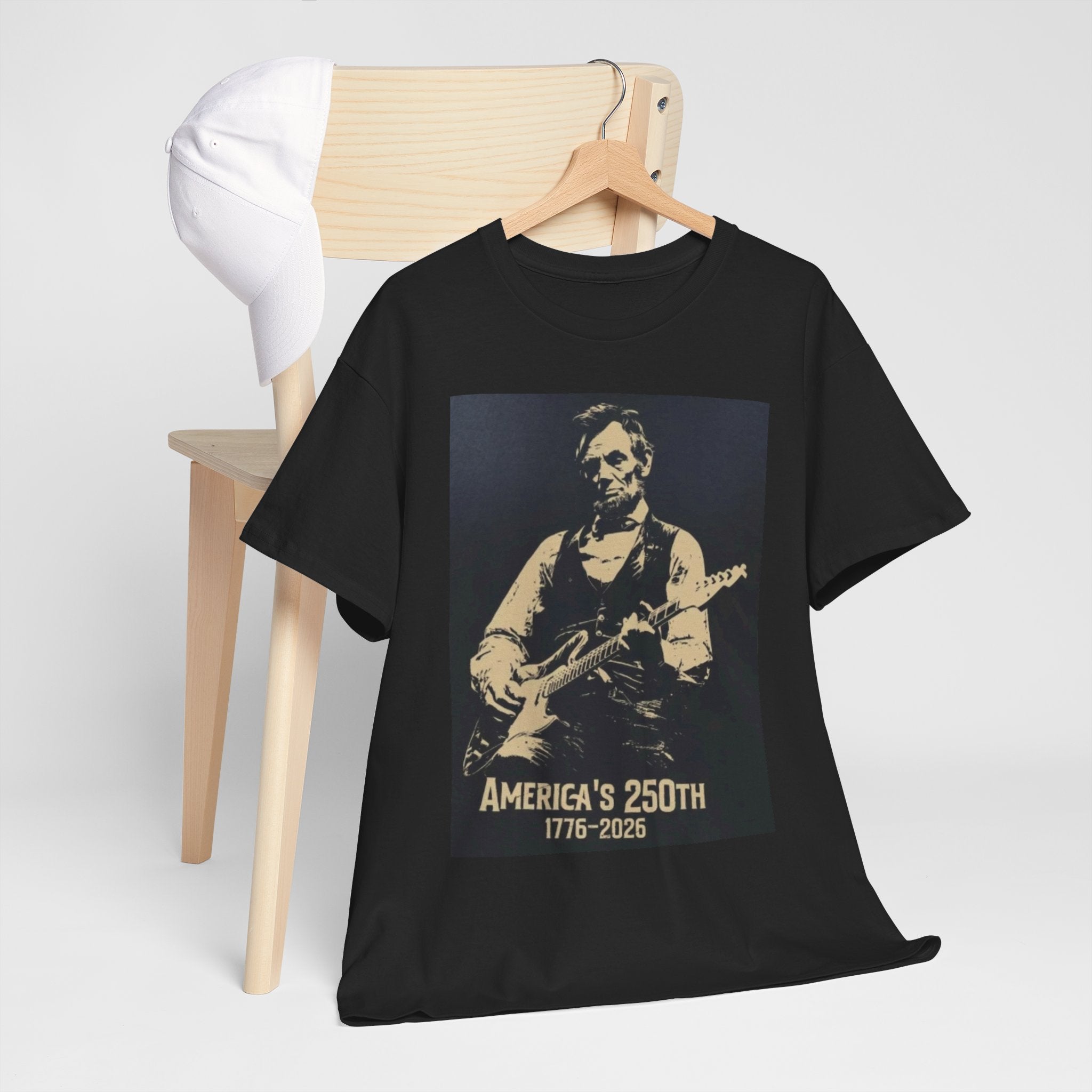 America's 250th Guitar Tee — 1776–2026 Patriotic Rock T‑Shirt