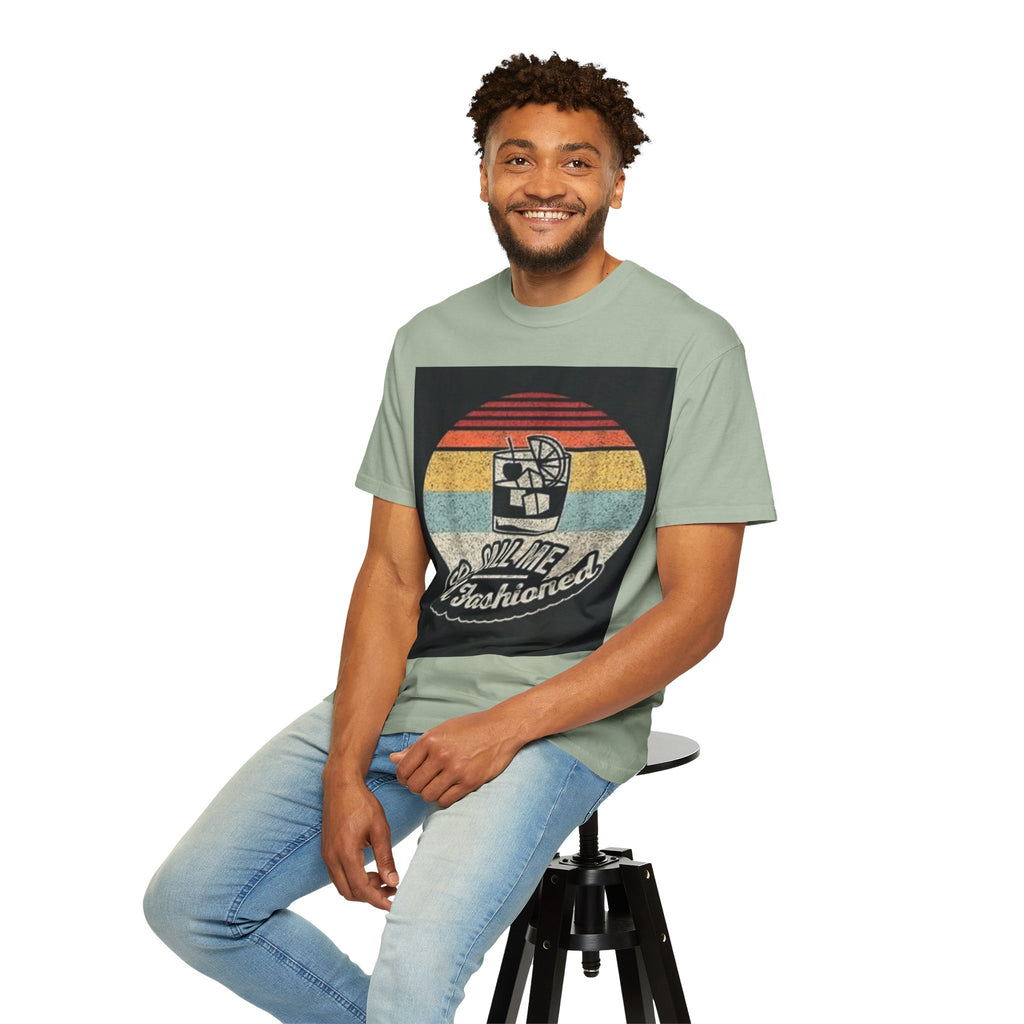 T-Shirt — "Call Me Old Fashioned" Retro Cocktail Graphic Tee