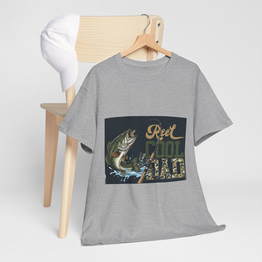 Fishing T-Shirt — "Reel Cool Dad" Graphic Tee