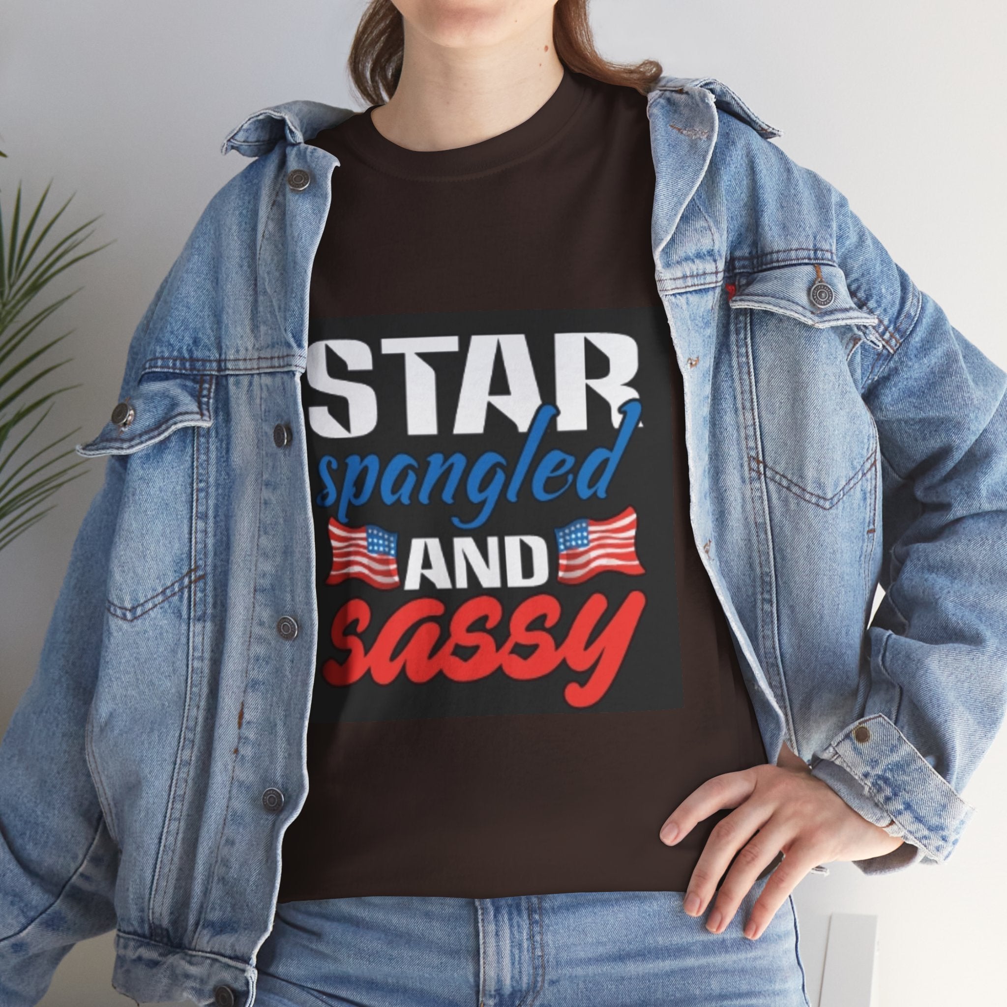 Star Spangled and Sassy Tee — Patriotic 4th of July Shirt with Flags