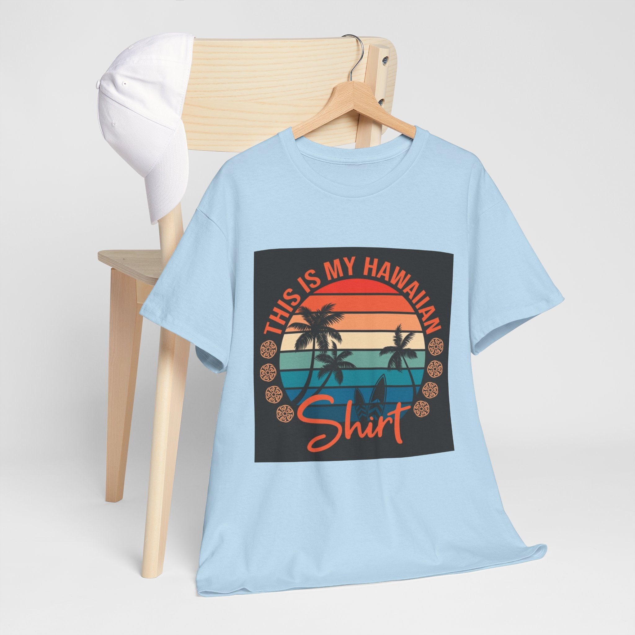 This Is My Hawaiian Shirt Tee — Vintage Sunset Palm Beach T-Shirt