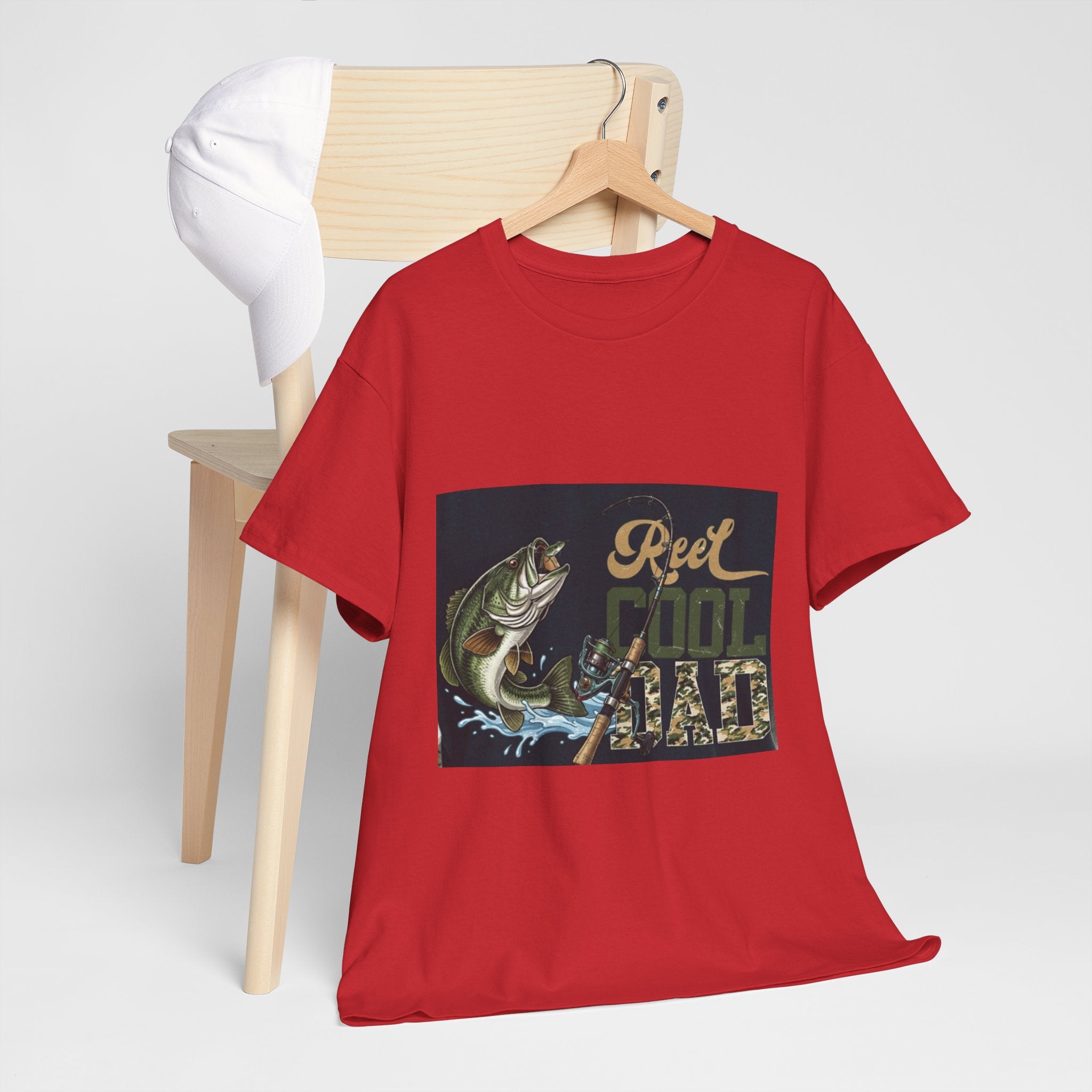 Fishing T-Shirt — "Reel Cool Dad" Graphic Tee