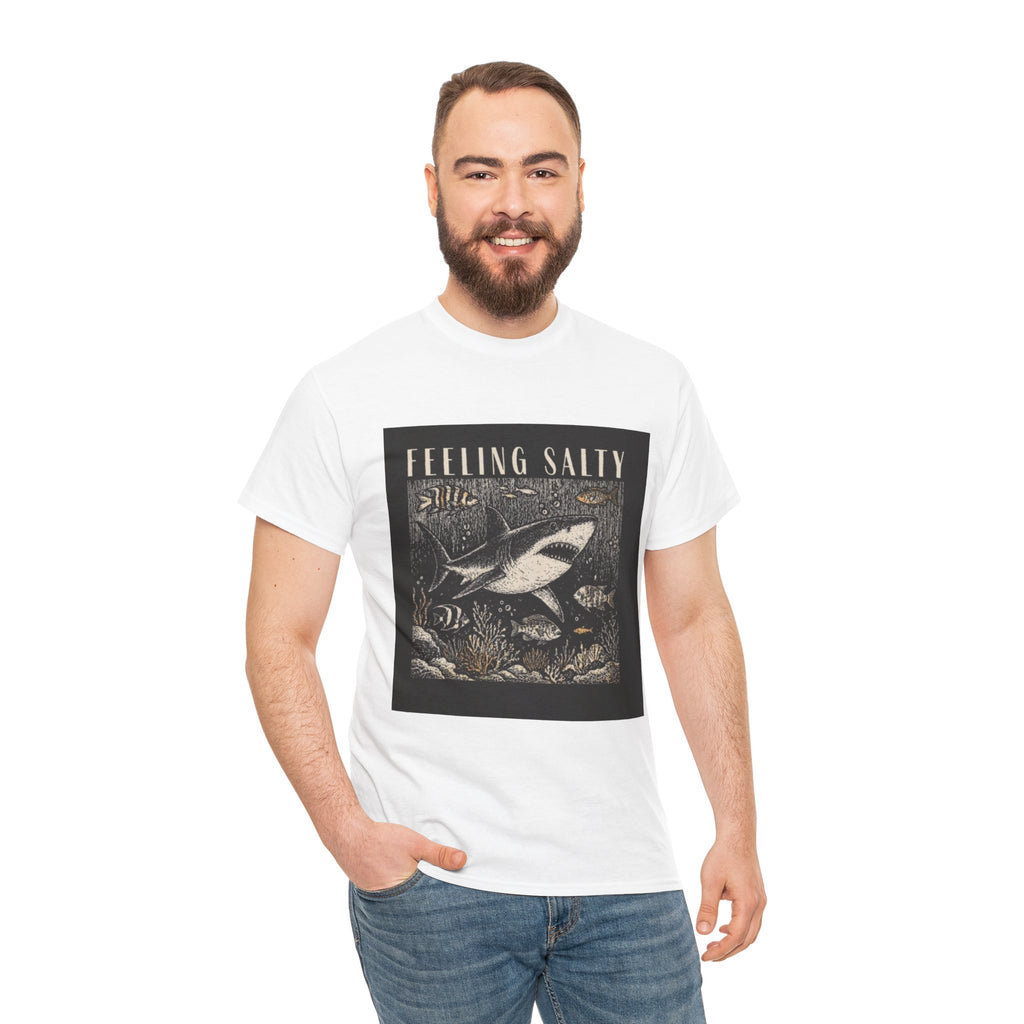 Feeling Salty Shark T-Shirt – Vintage Ocean Graphic Tee