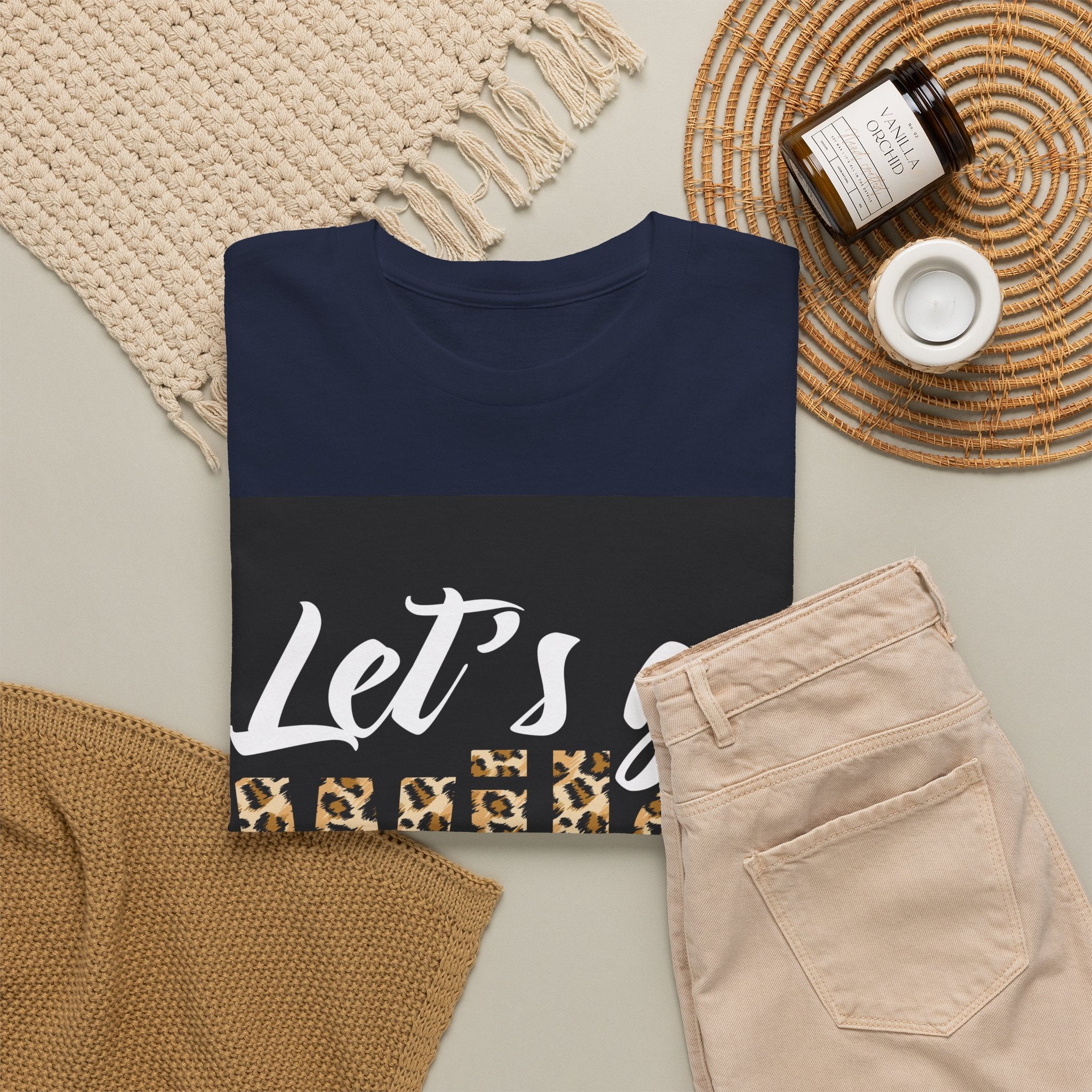 Let's Go Wild Leopard Graphic Tee