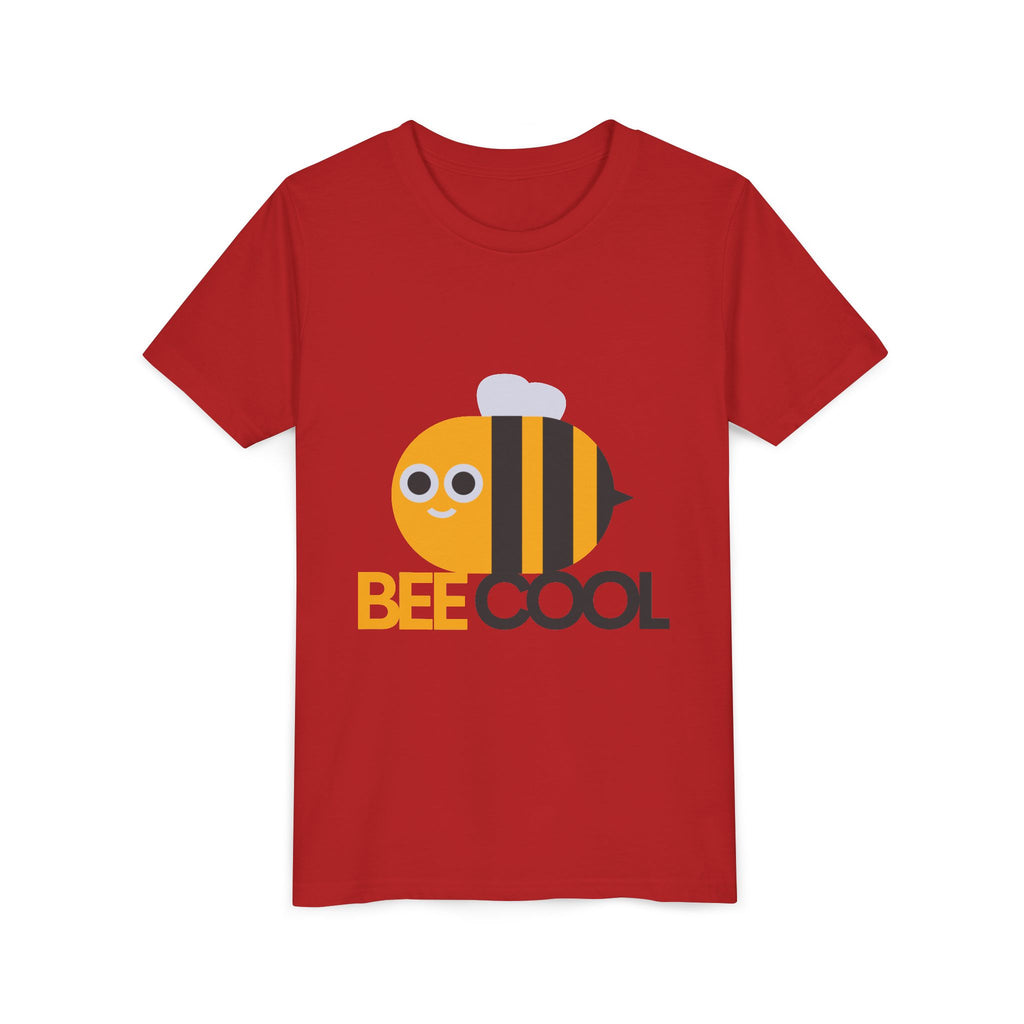 Bee Cool Kids Tee — Cute Bee Graphic Youth Short Sleeve Shirt