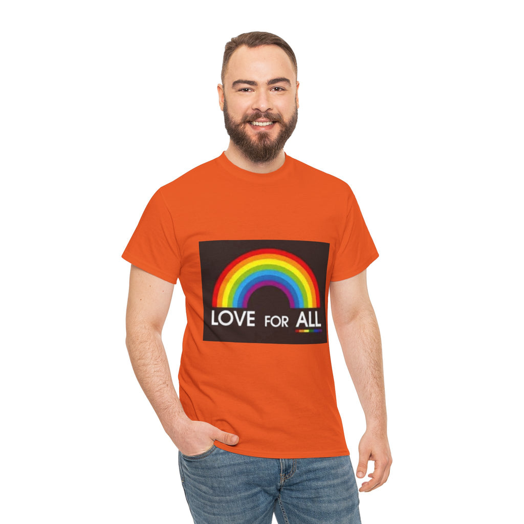 T-Shirt — 'Love For All' Rainbow Pride Tee
