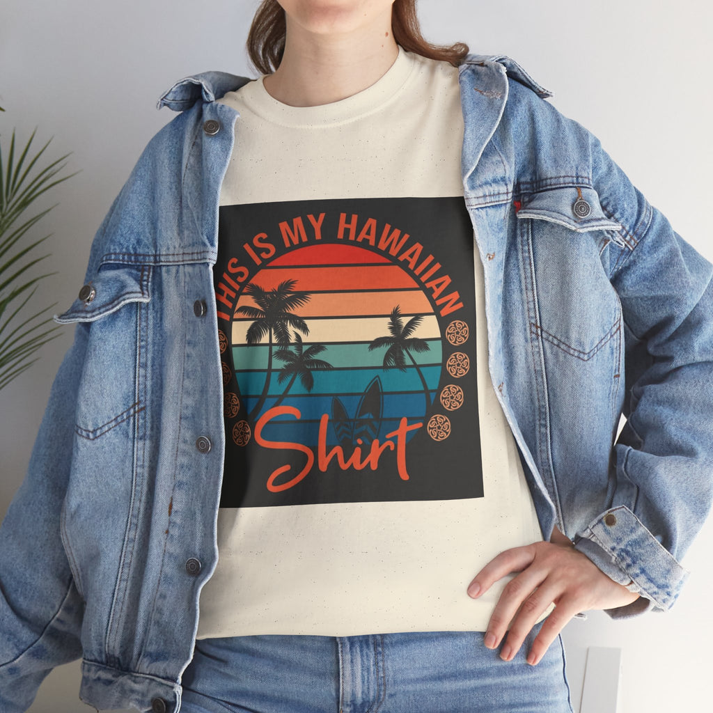This Is My Hawaiian Shirt Tee — Vintage Sunset Palm Beach T-Shirt