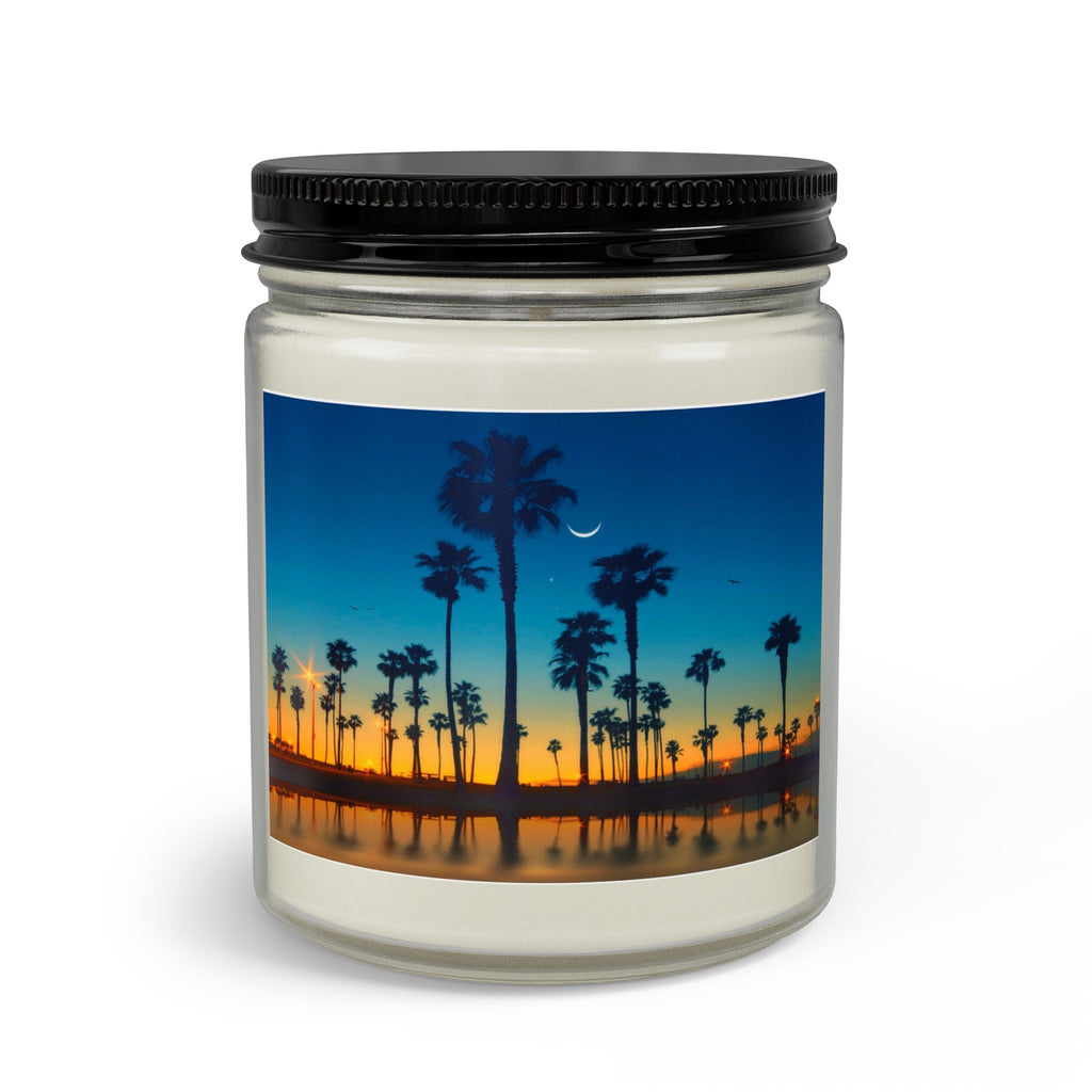 Coastal Sunset Candle Set — Jar Candle with Matches & Wick Trimmer
